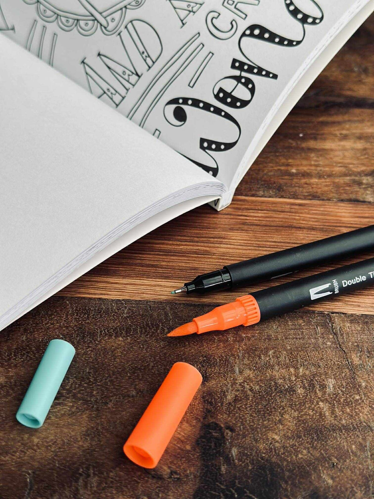 120 doppelseitige wasserbasierte Brushpens