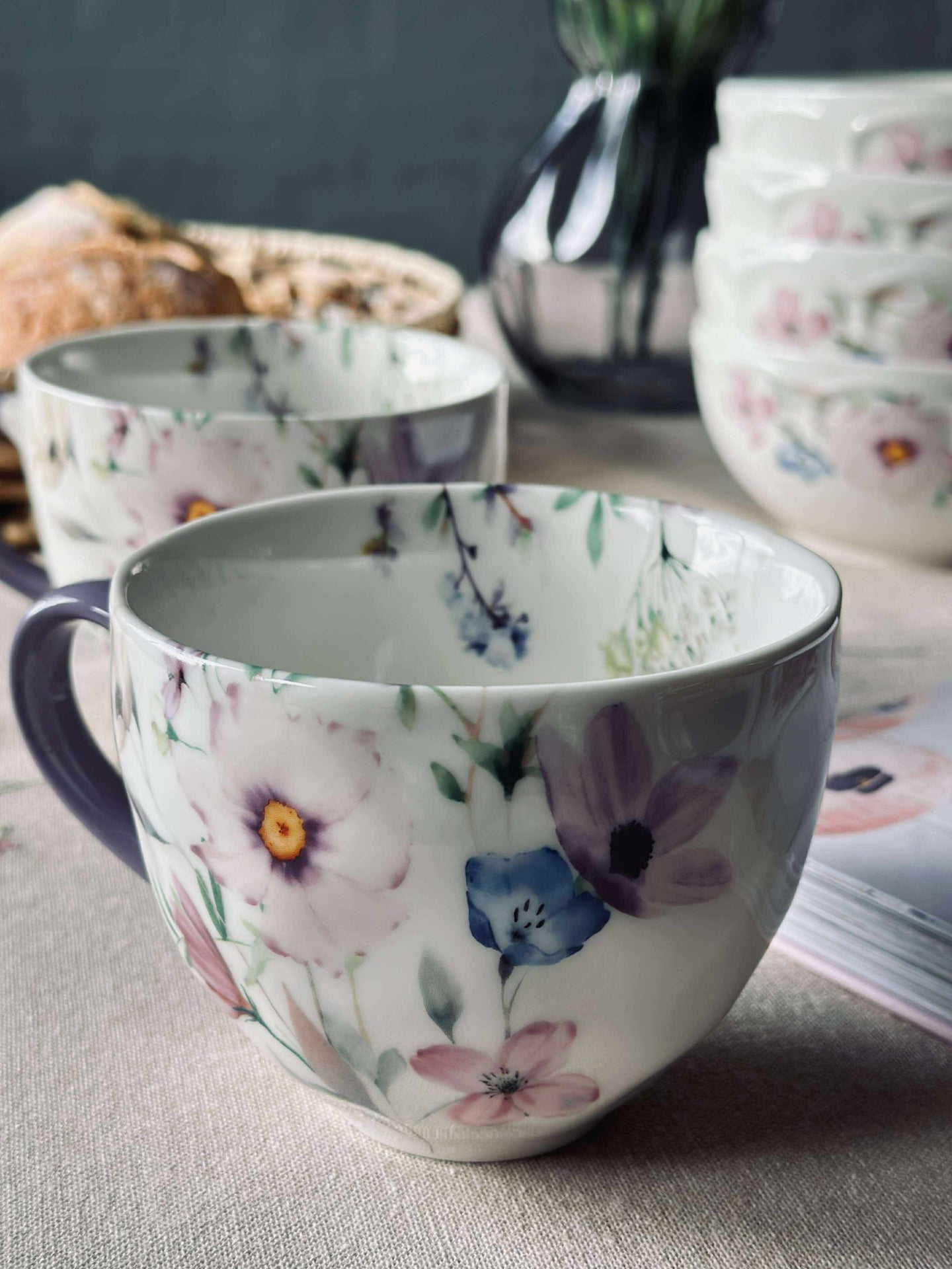 Becher Flora Lila
