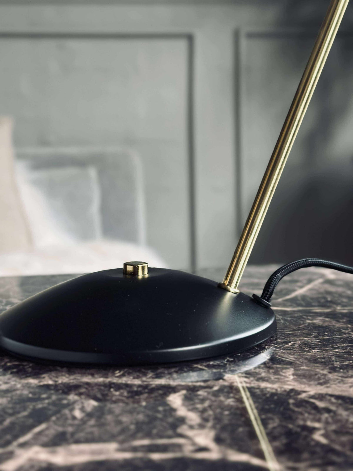 Tischlampe Retro - Schwarz / Gold