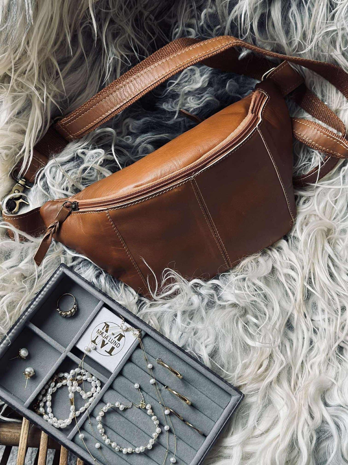 Bauchtasche Anna - Cognac