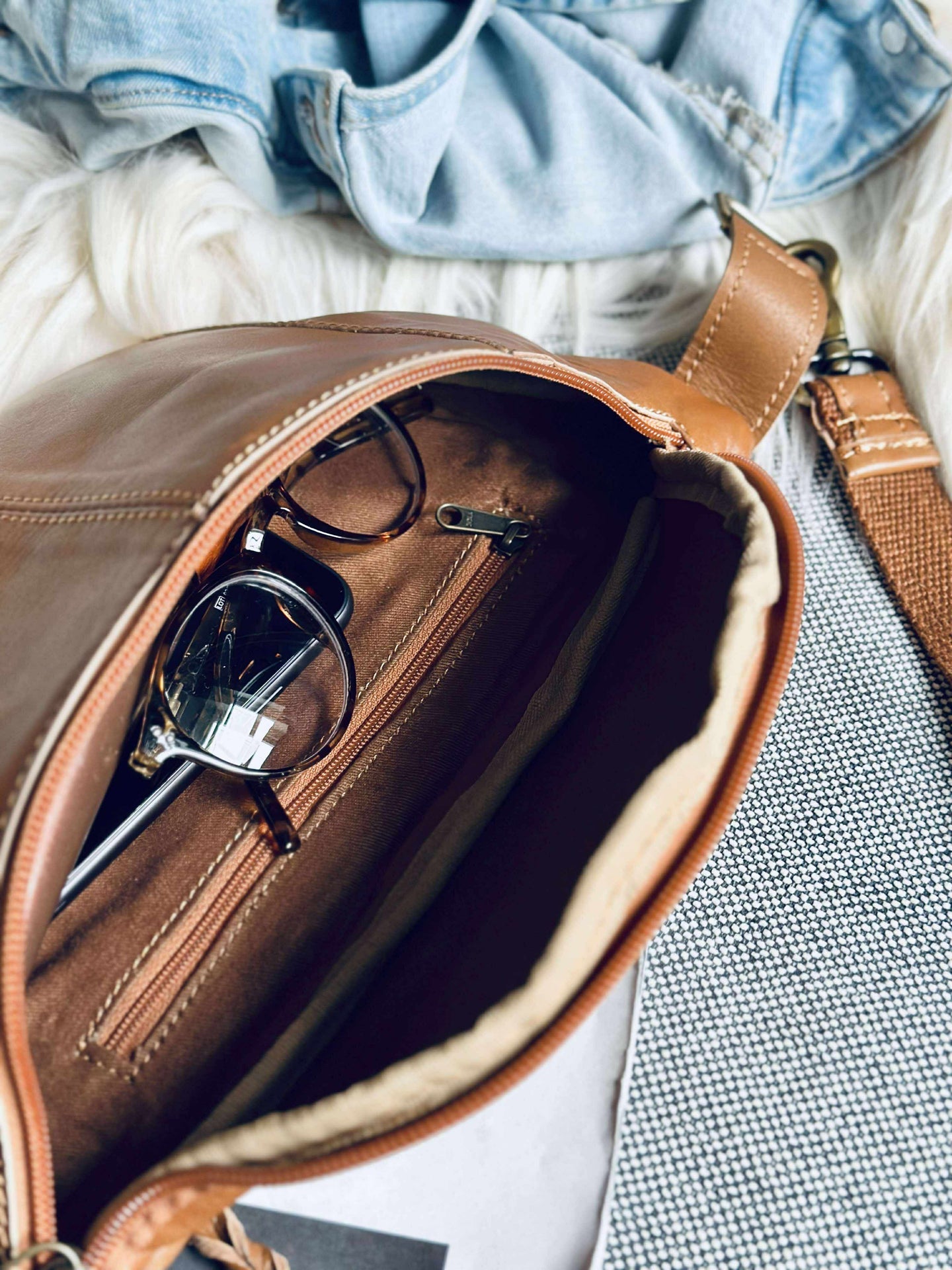 Bauchtasche Anna - Cognac