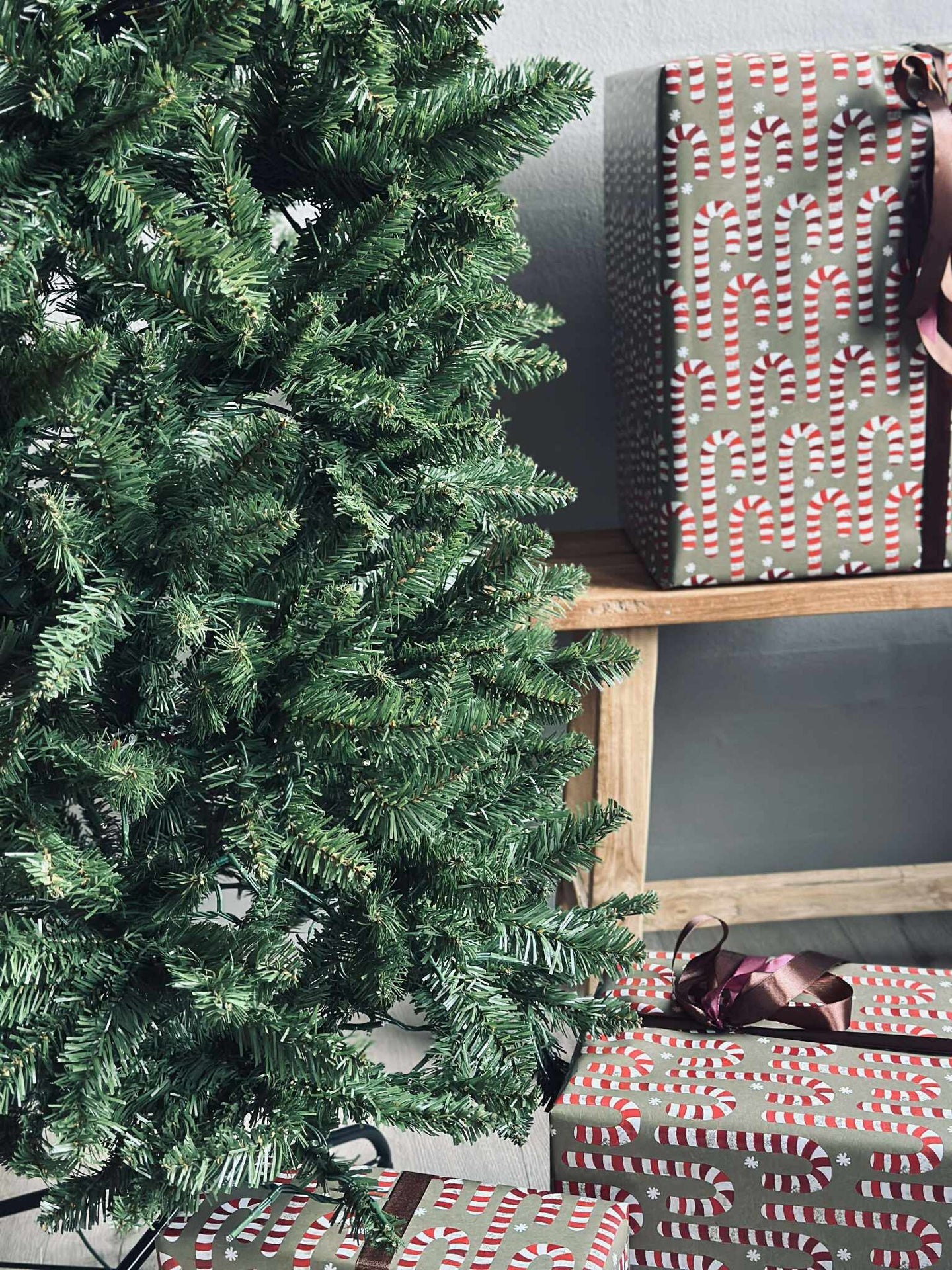 Weihnachtsbaum mit Lichterkette