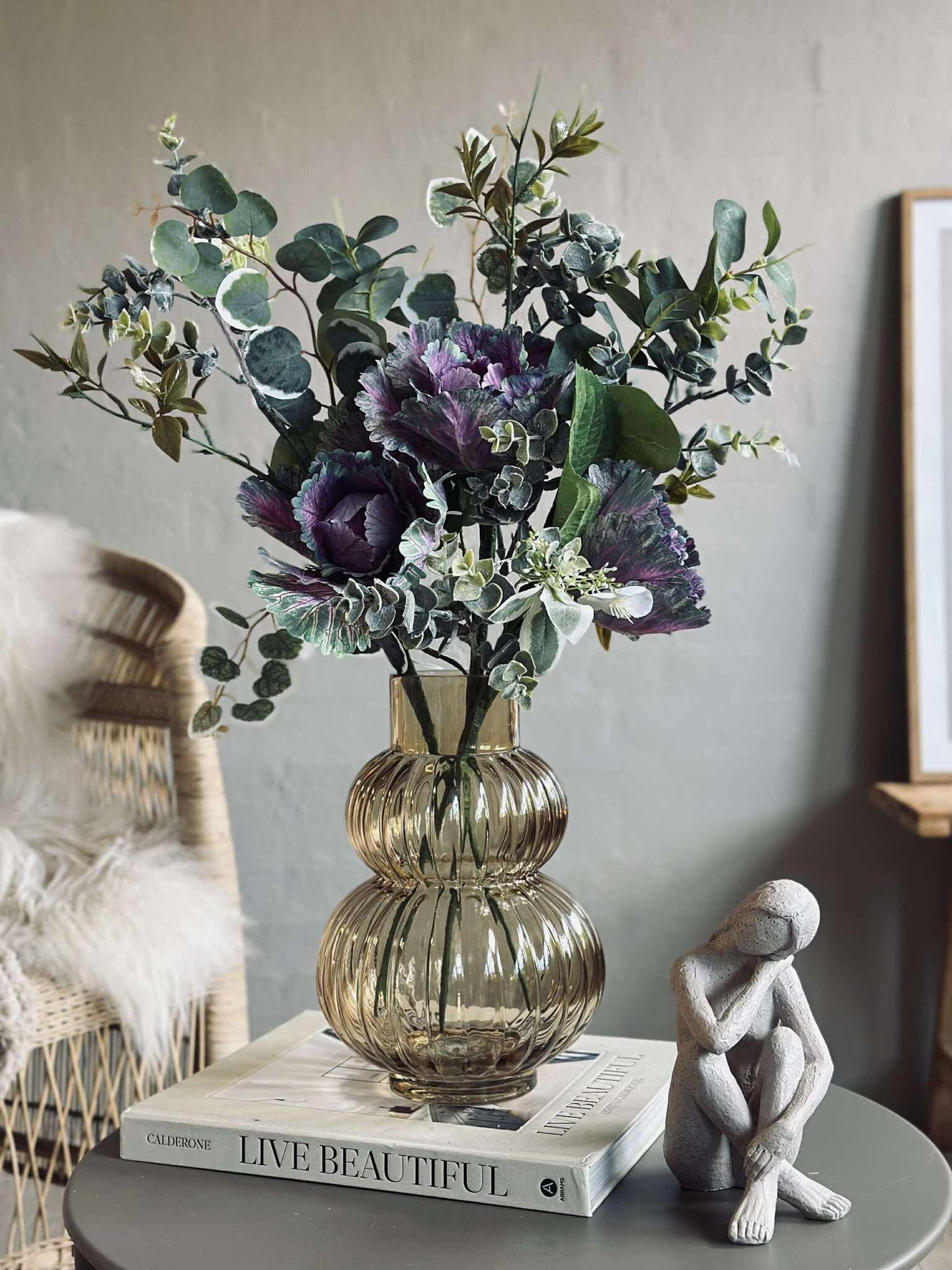 Bouquet - Grün / Lila