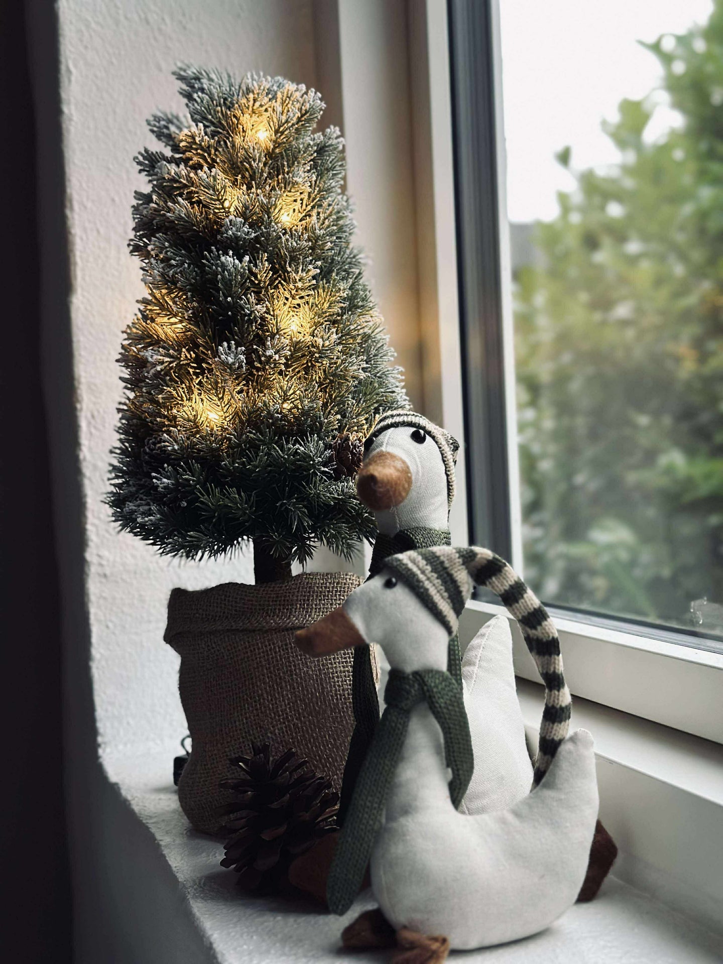 Baum mit Lichterkette