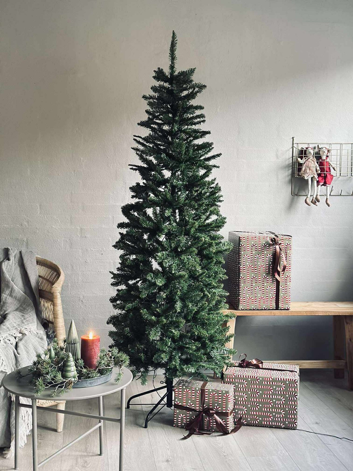 Weihnachtsbaum mit Lichterkette