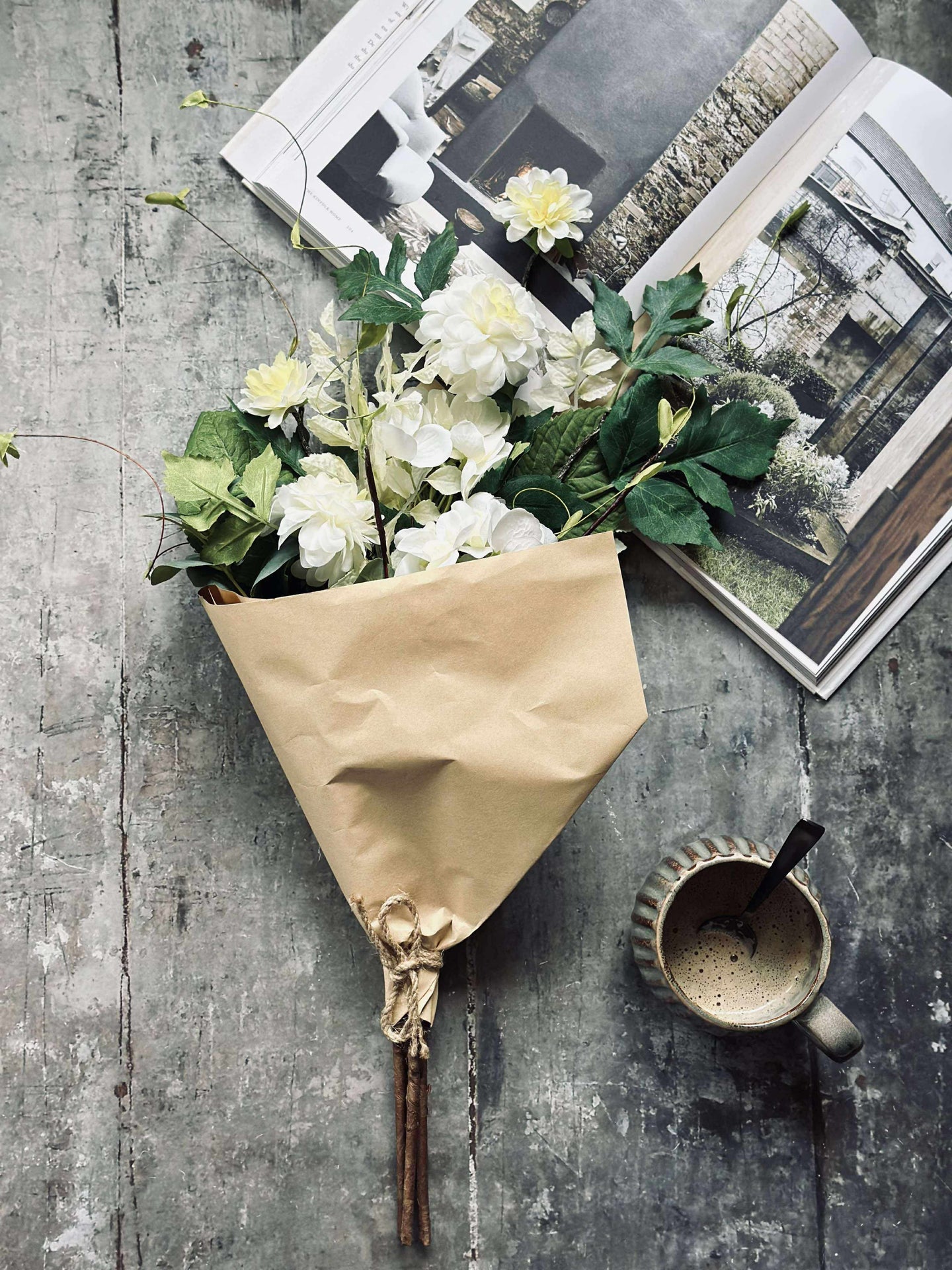 Blumenstrauß Hortensie - Weiß