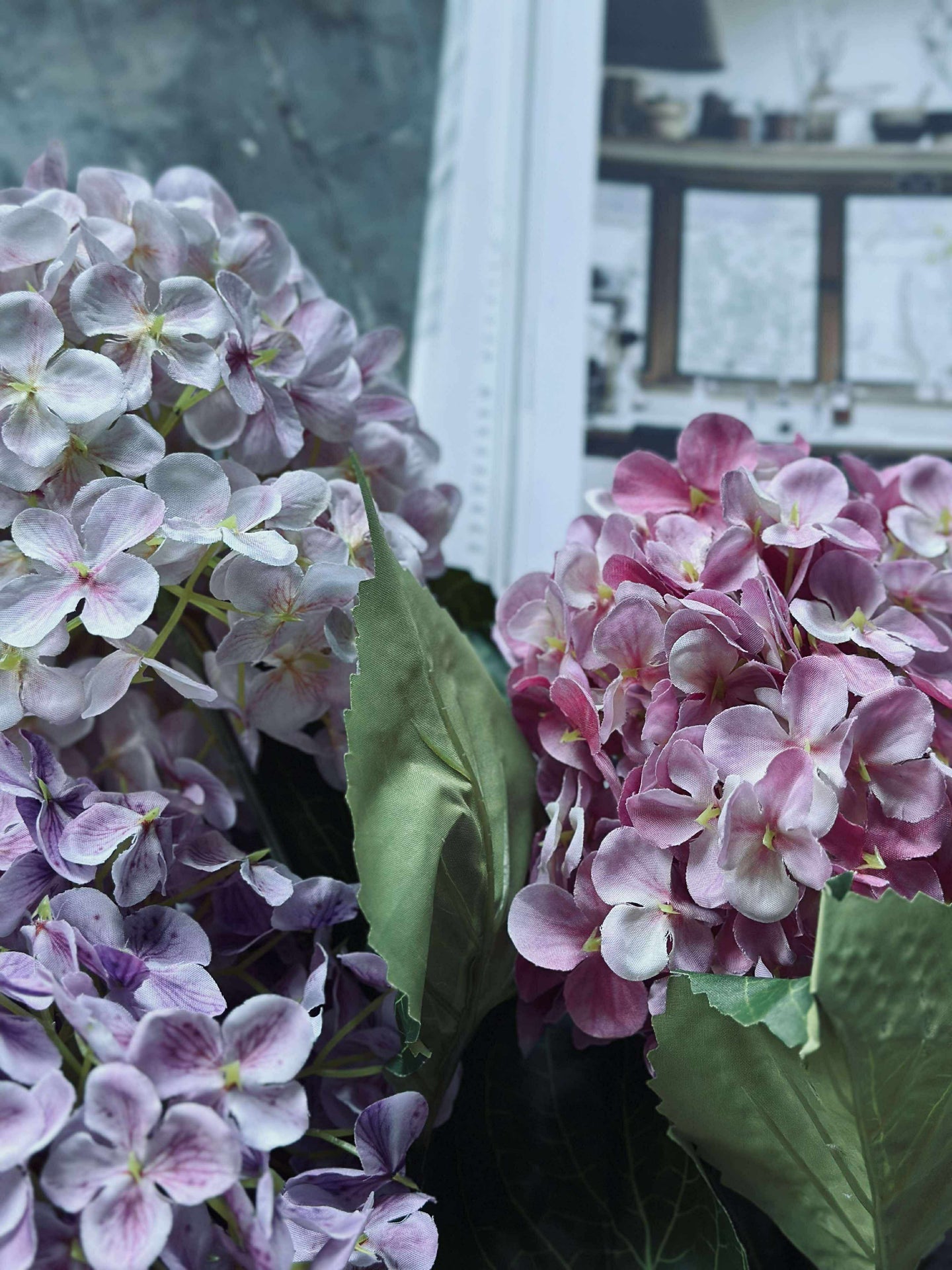 Strauß - Hortensie Pink / Lila