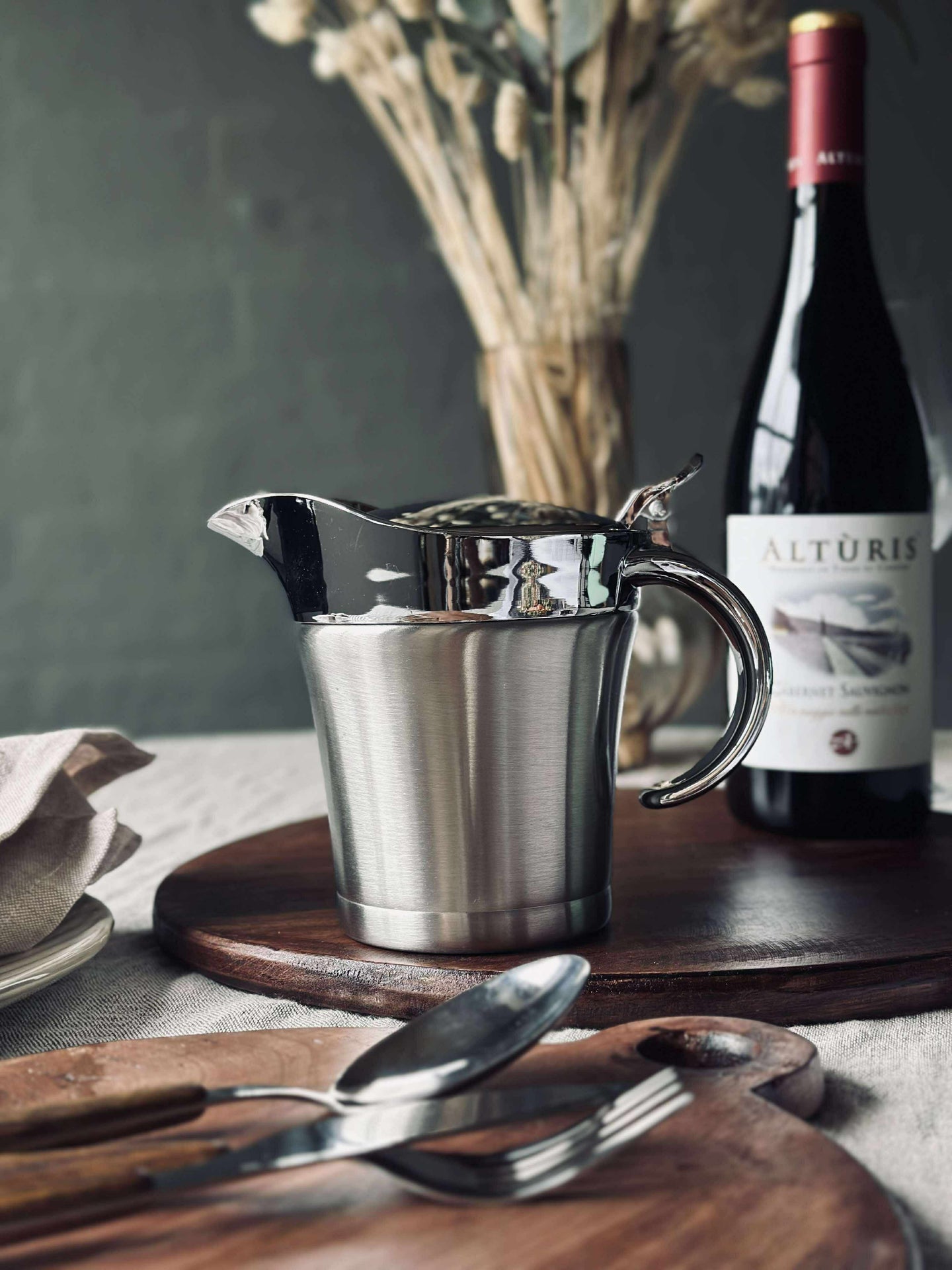 Sauciere mit Deckel - Doppelwandig