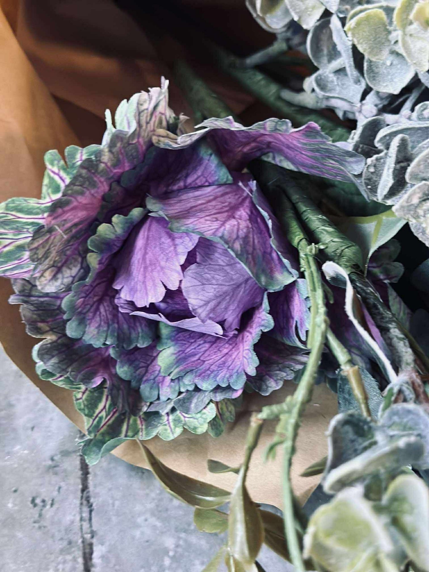 Bouquet - Grün / Lila