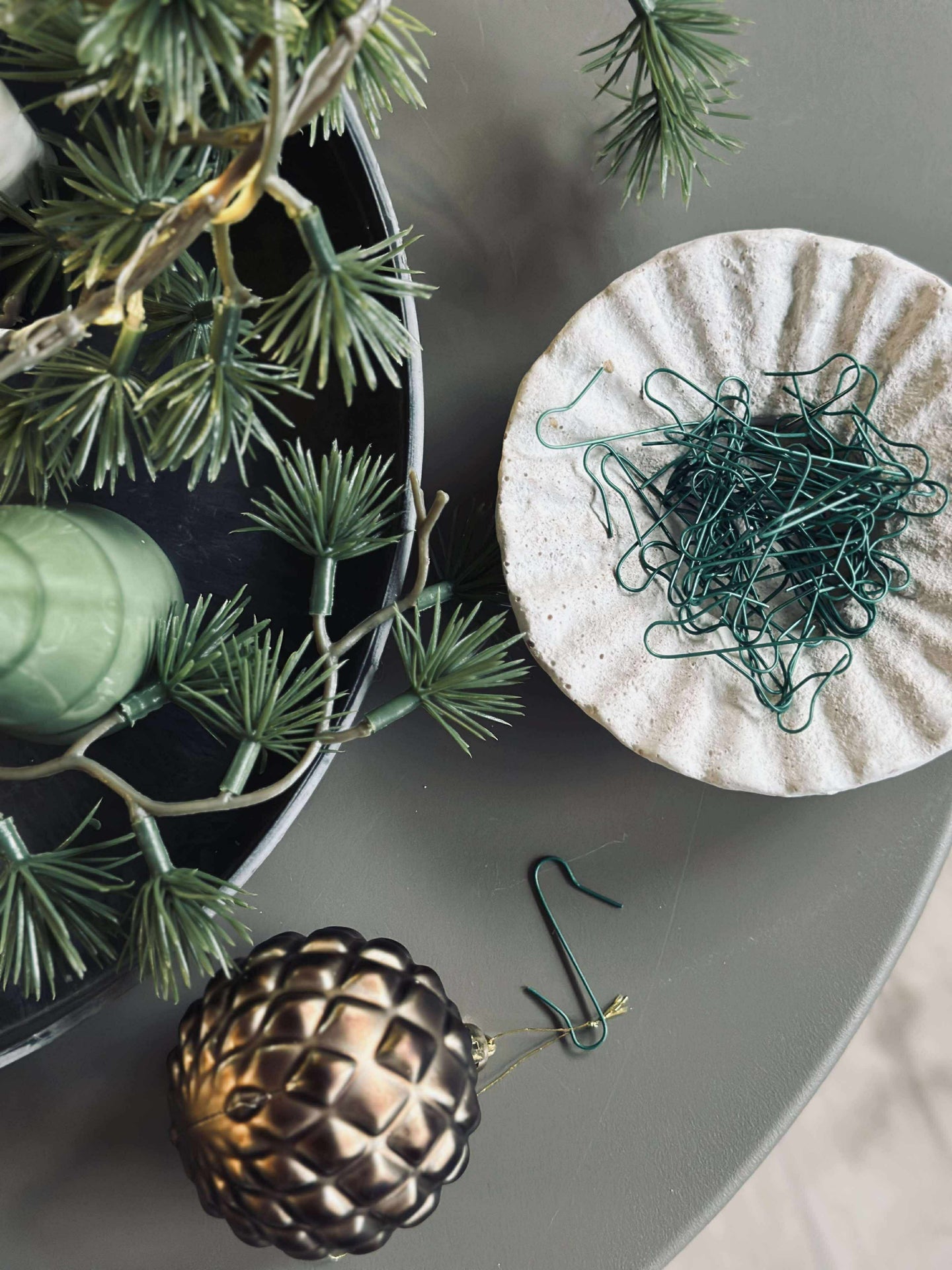 Haken zum Aufhängen von Weihnachtsschmuck - 50 Stück