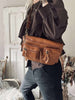 Gürteltasche Kaya - Cognac geflochten