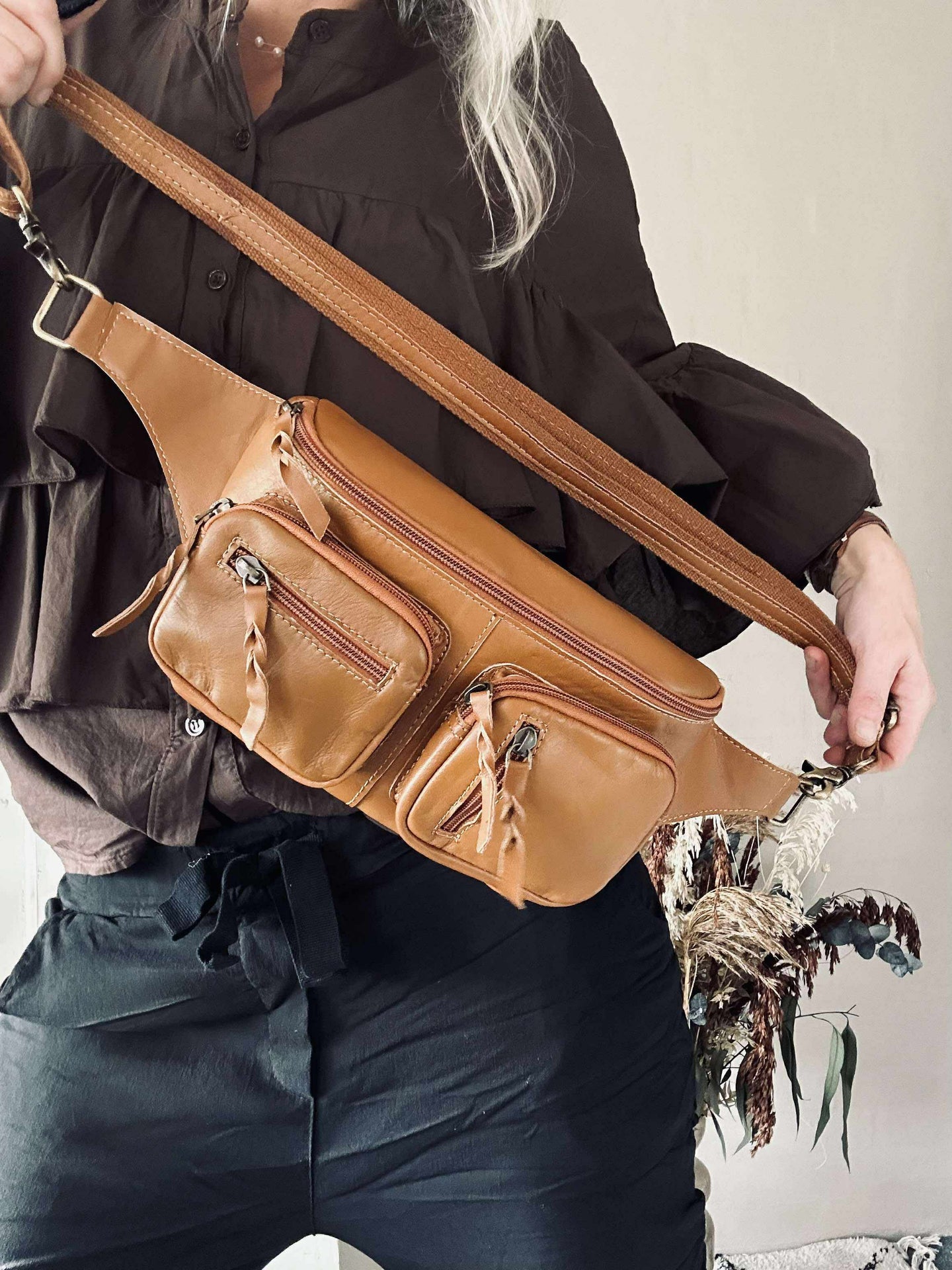 Gürteltasche Kaya - Cognac