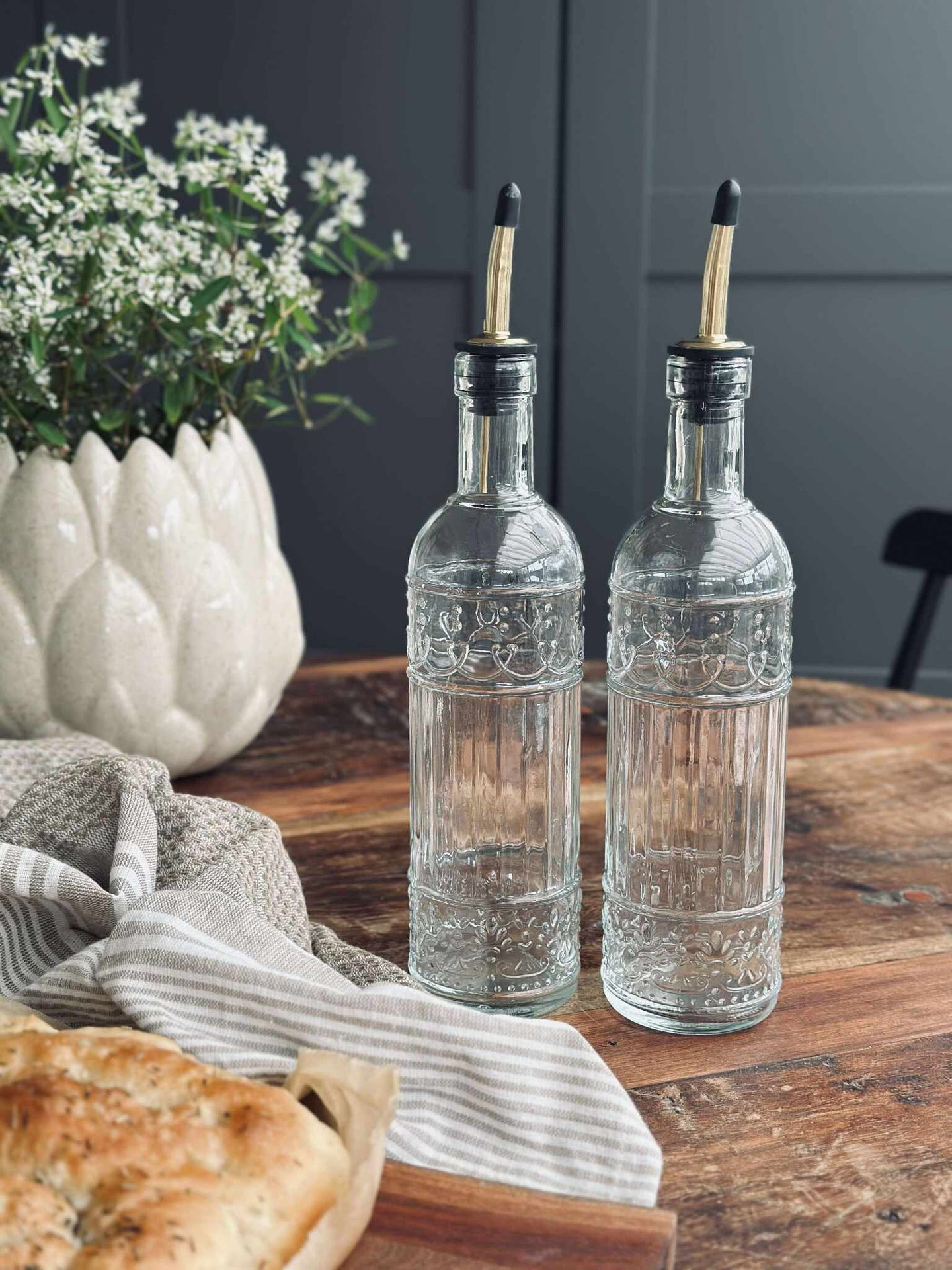 Öl-/Essigflasche - Set mit 2 Stück
