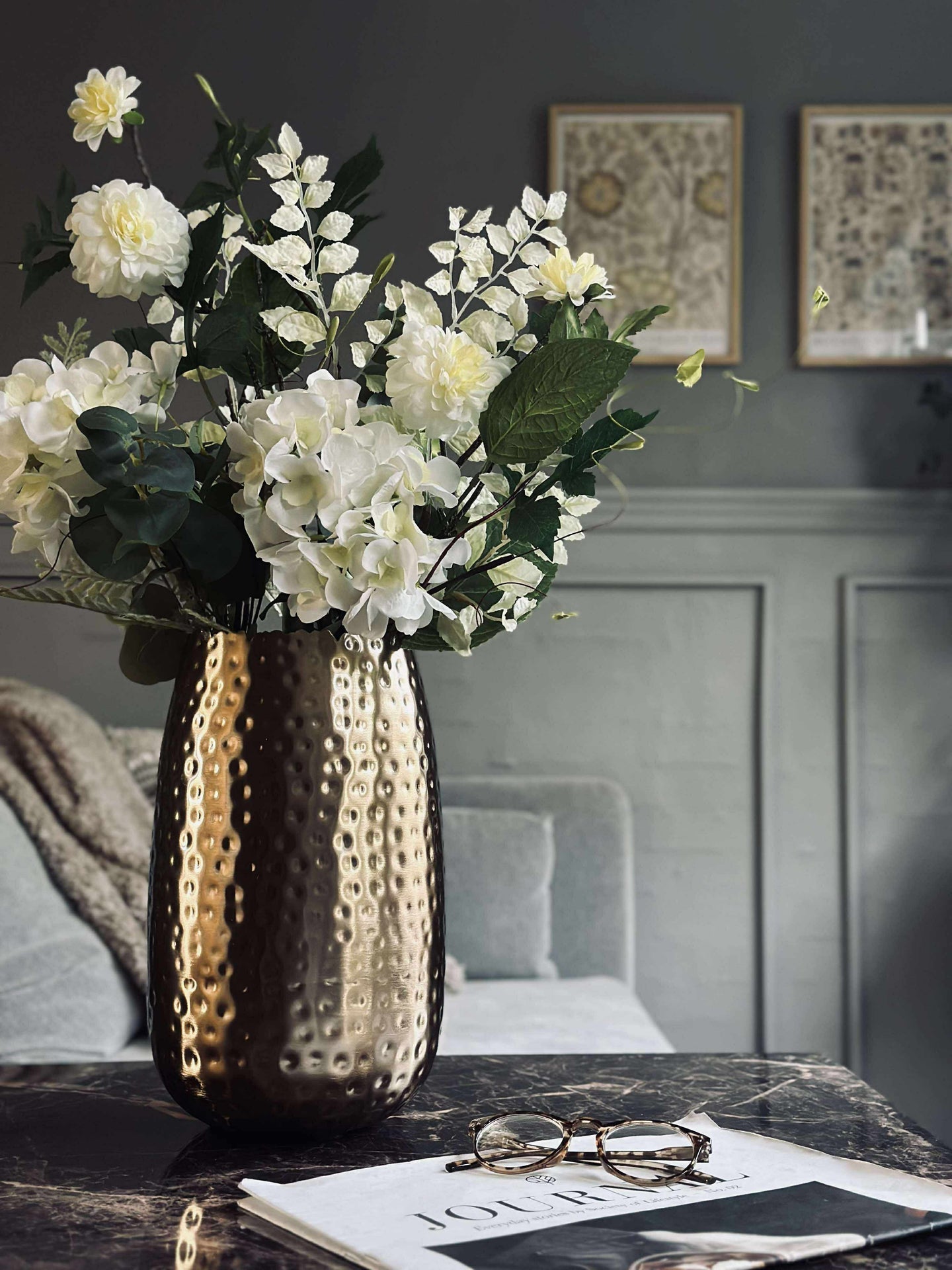 Vase Golden Metall