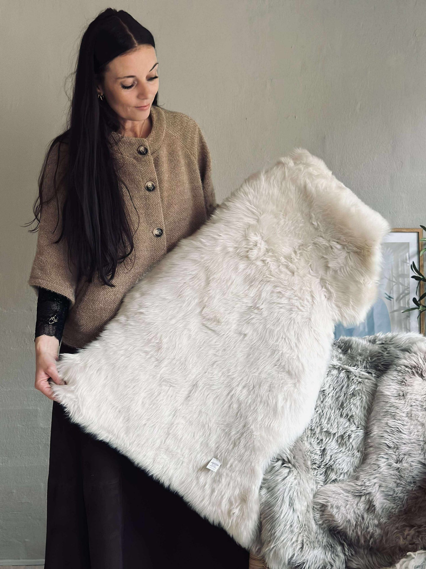 Lammfell Beige MIX