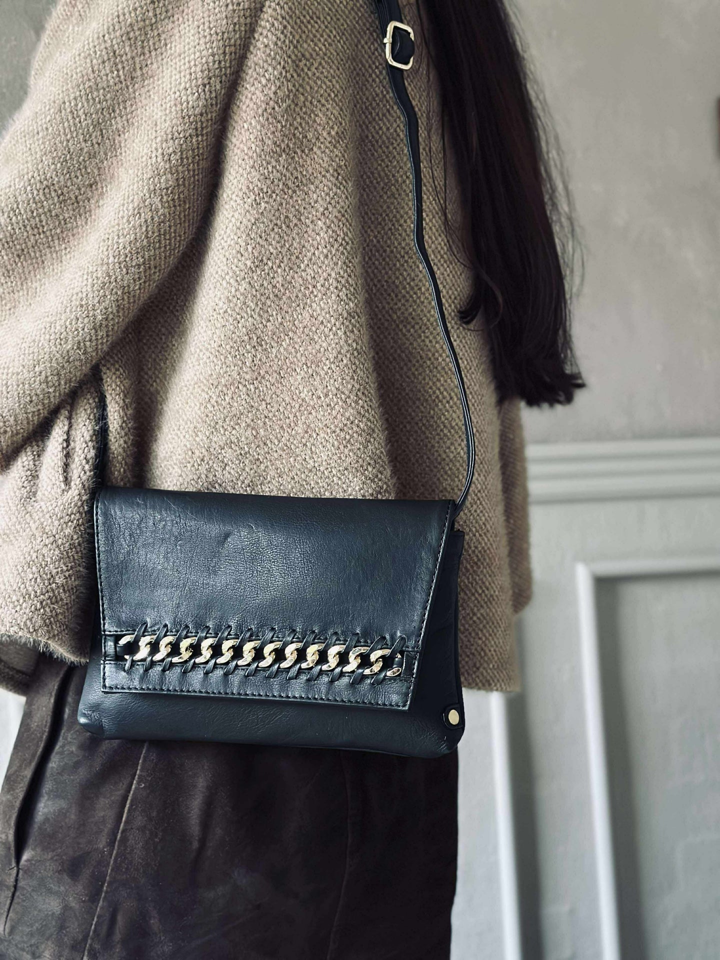 Clutch mit Goldkette - Small
