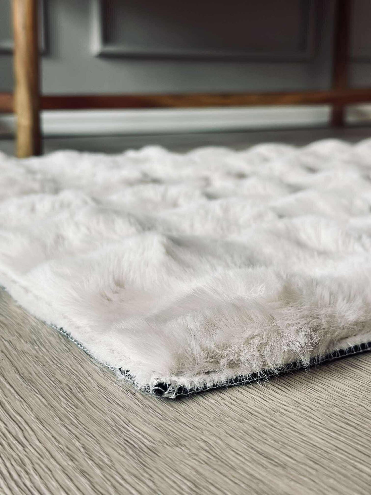 Bodenteppich Plüsch - 60x90 Beige