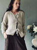 Cardigan mit Schleifen - Beige
