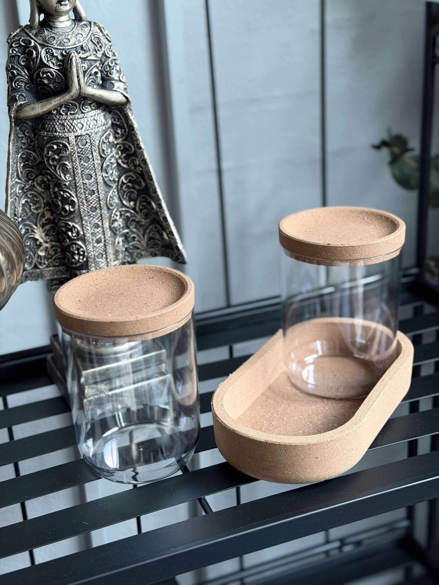 Organizer mit Korkdeckel - 3-teilig
