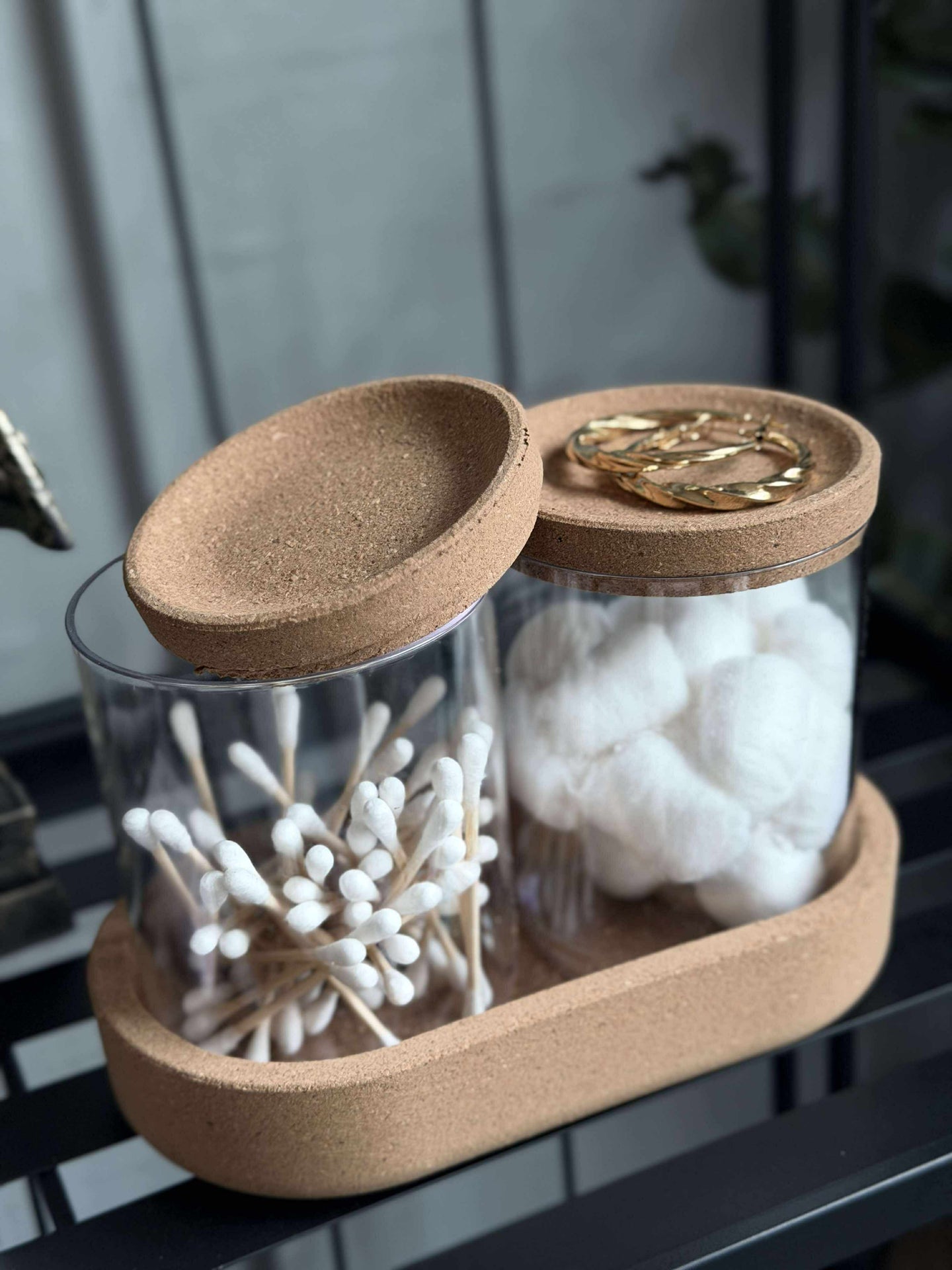 Organizer mit Korkdeckel - 3-teilig