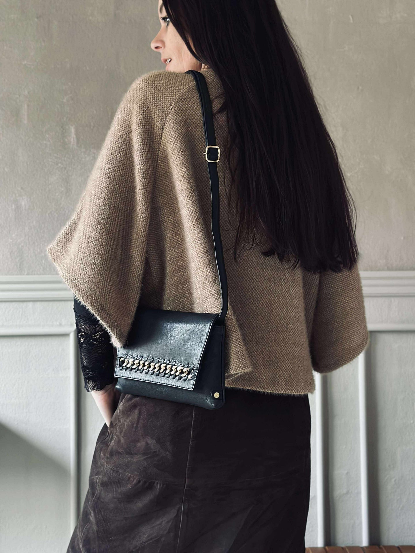 Clutch mit Goldkette - Small