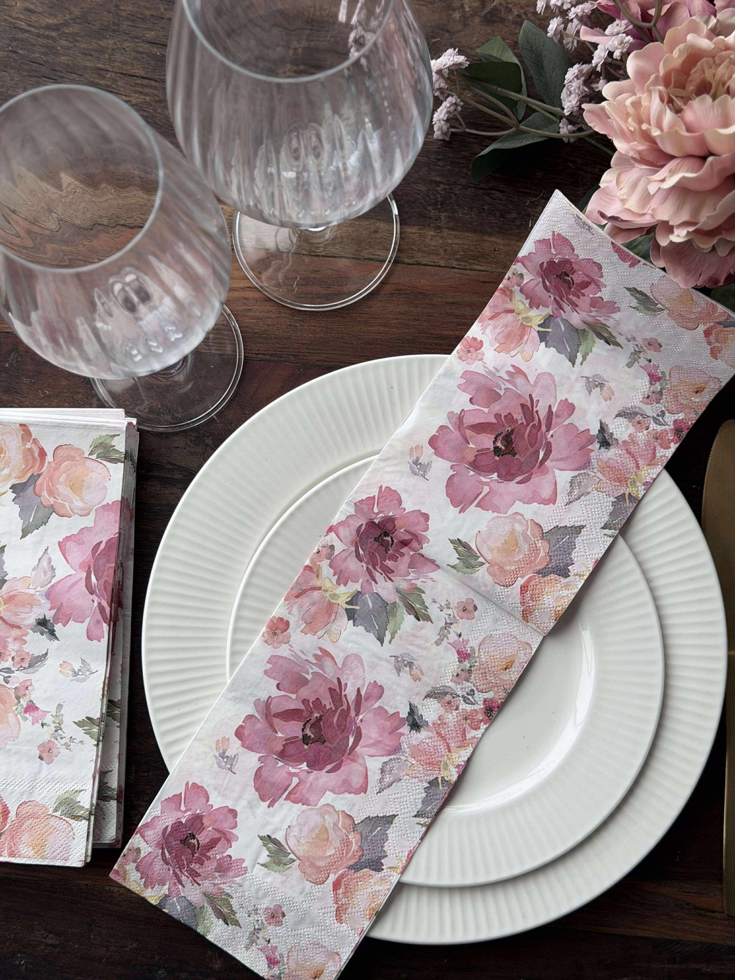 Servietten Rosen - 20 Stk.