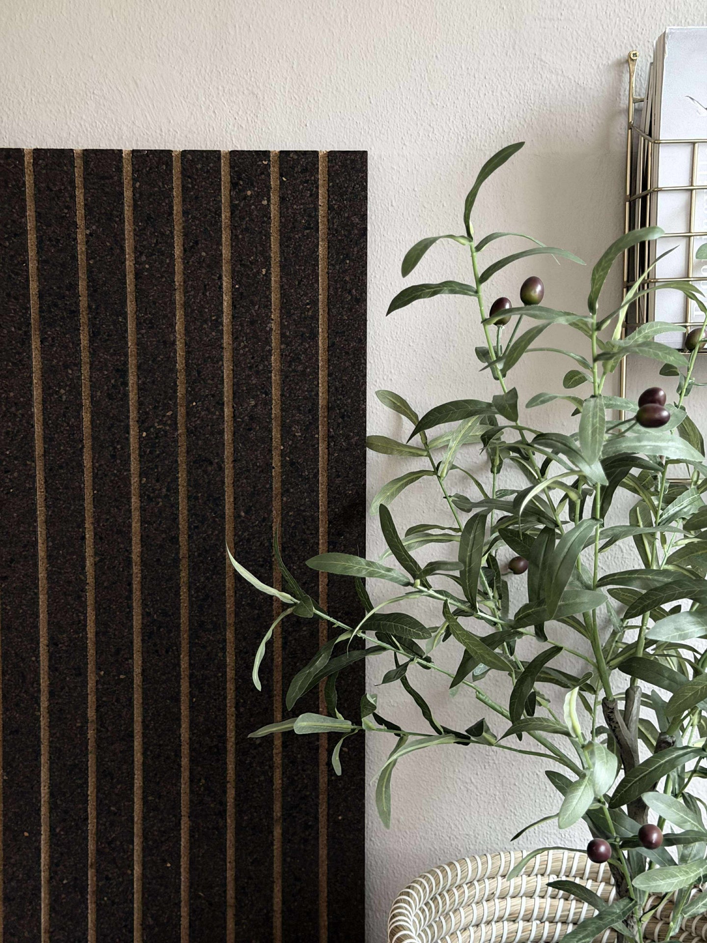 Korkplatte mit Paneeleffekt NEW Dark - Schallabsorbierend