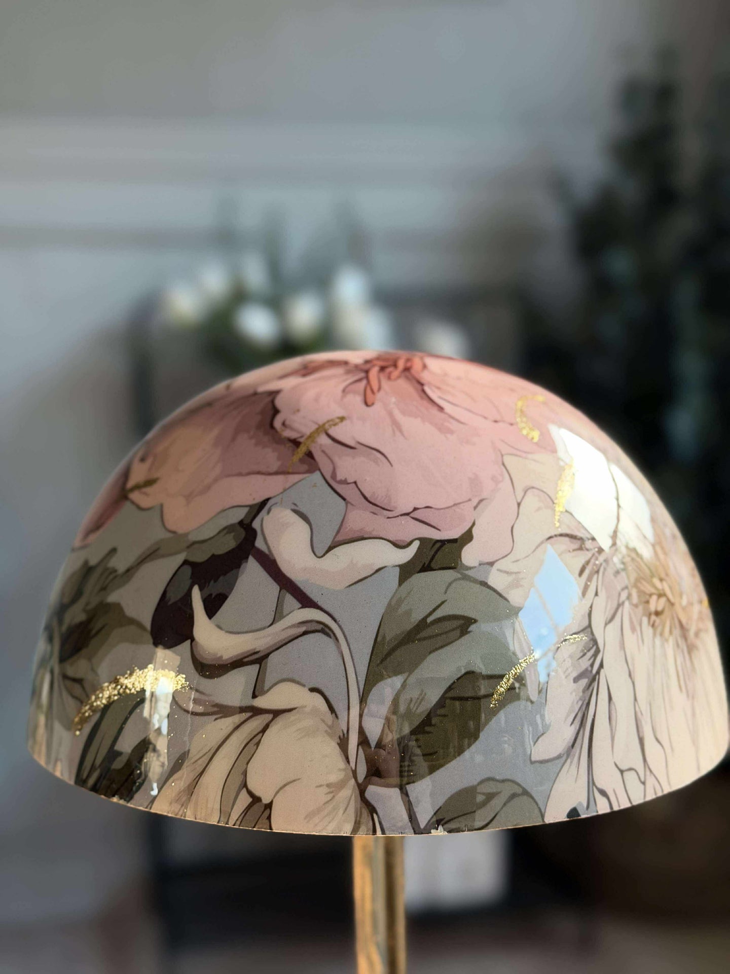 Tischlampe flower / gold