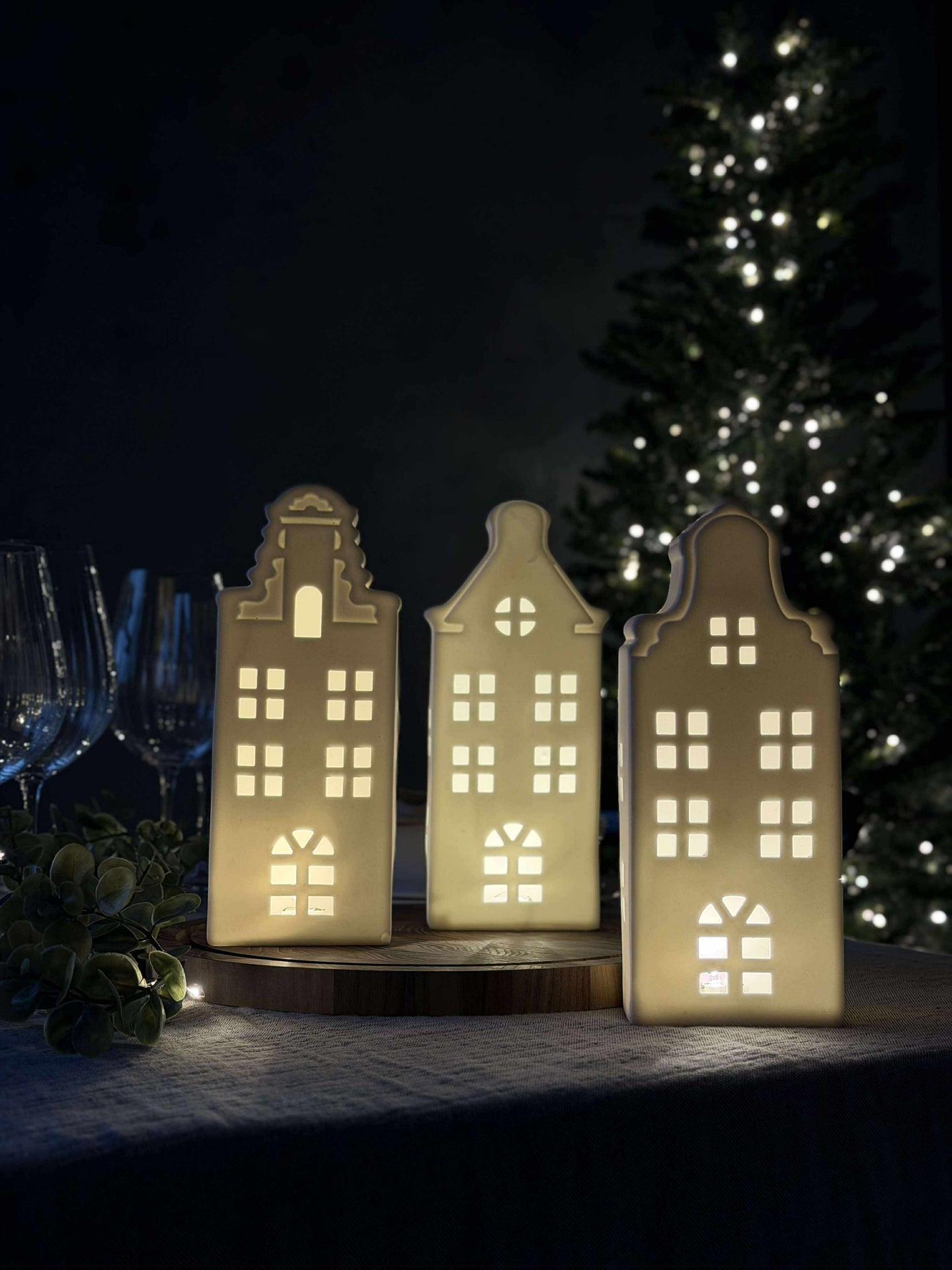 Lichthaus mit LED  - WHITE MIX