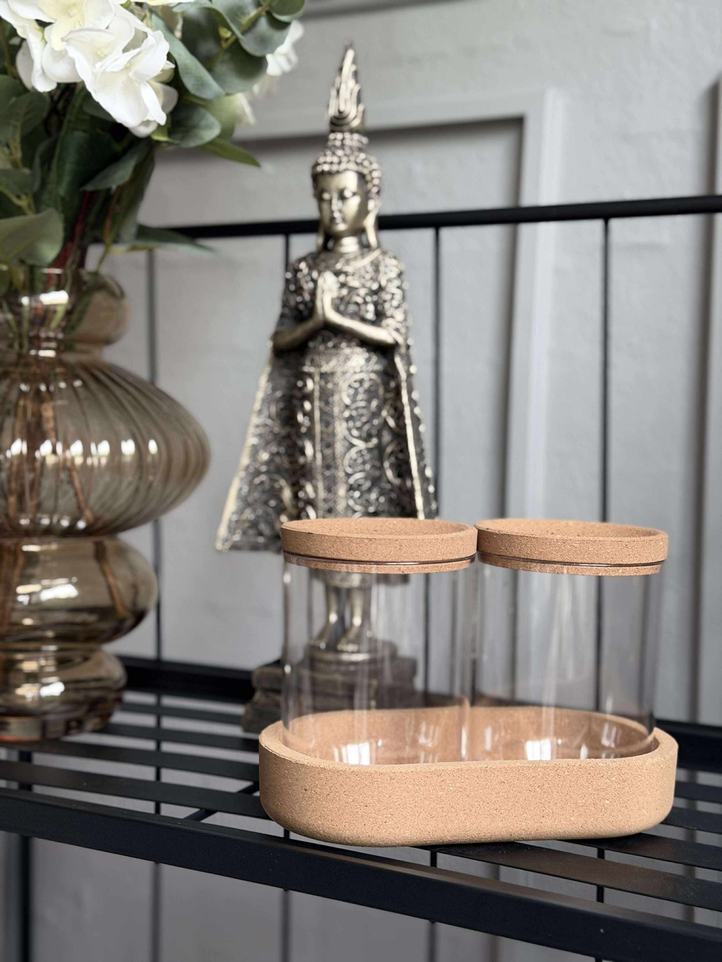 Organizer mit Korkdeckel - 3-teilig