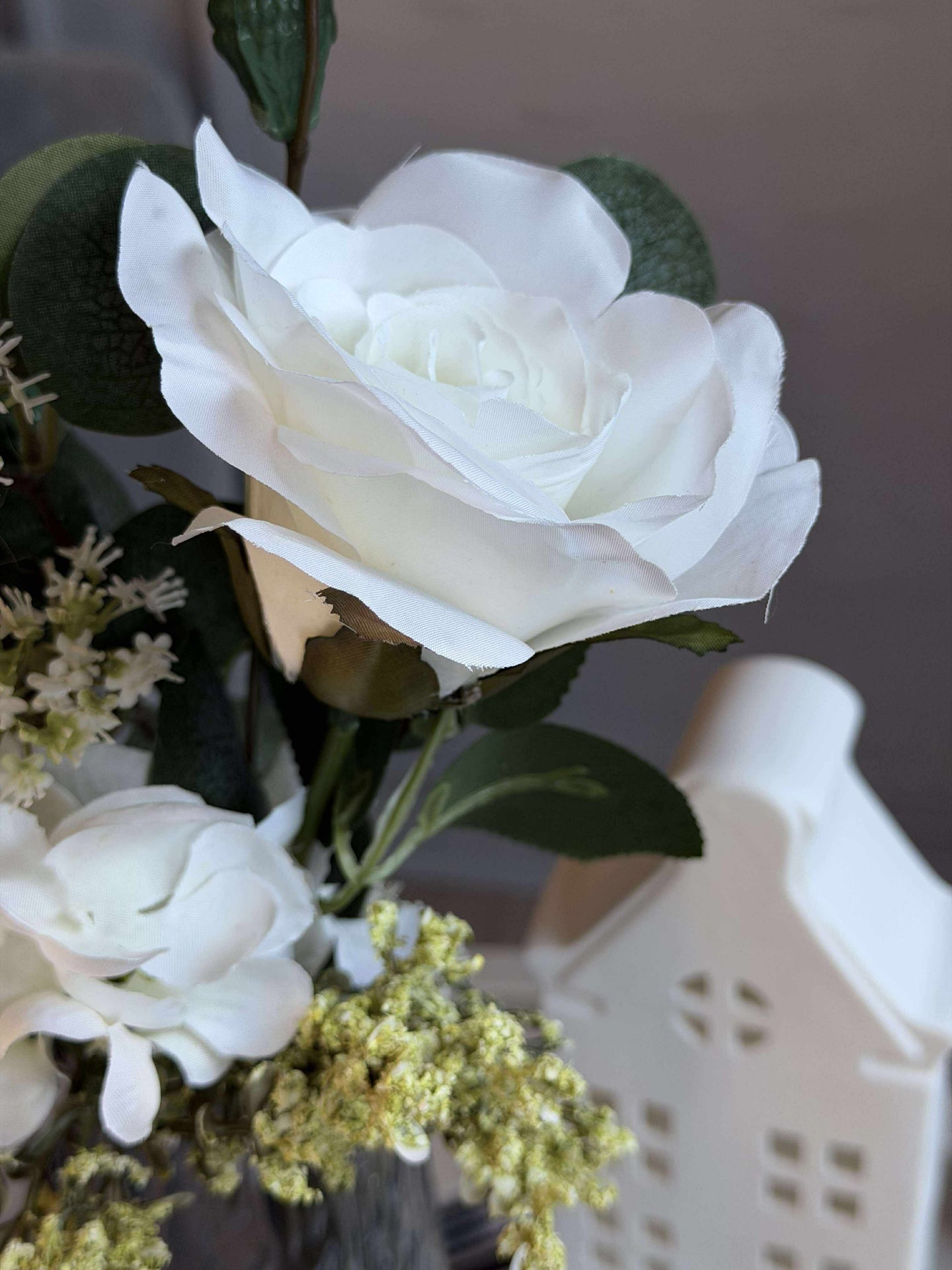 Strauß mit Hortensie - Weiß