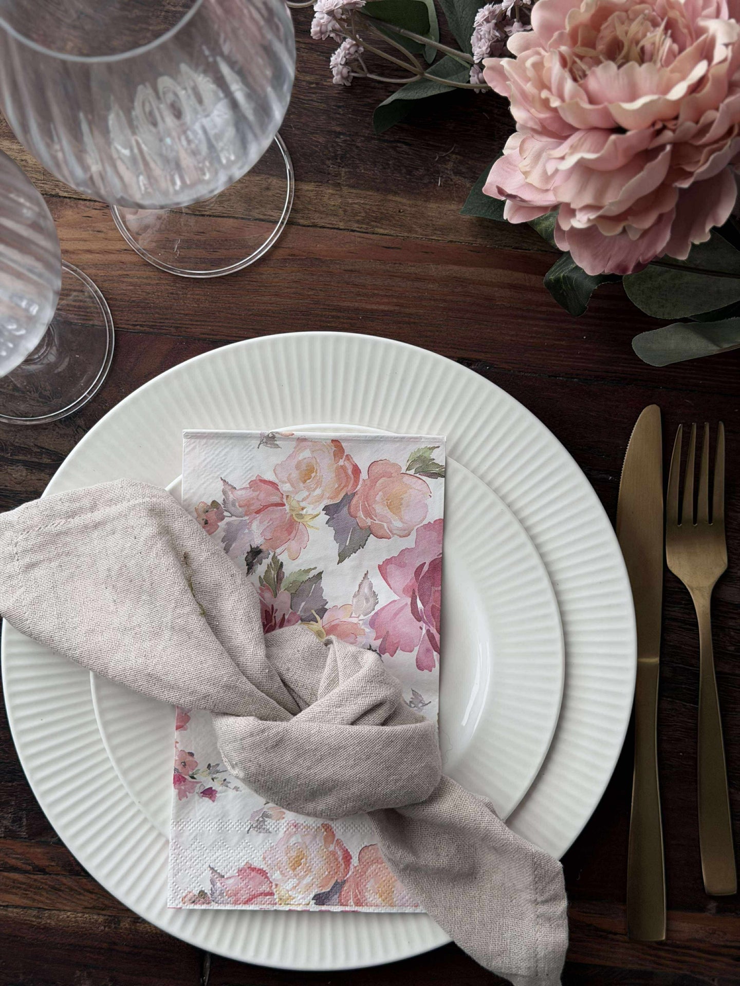 Servietten Rosen - 20 Stk.