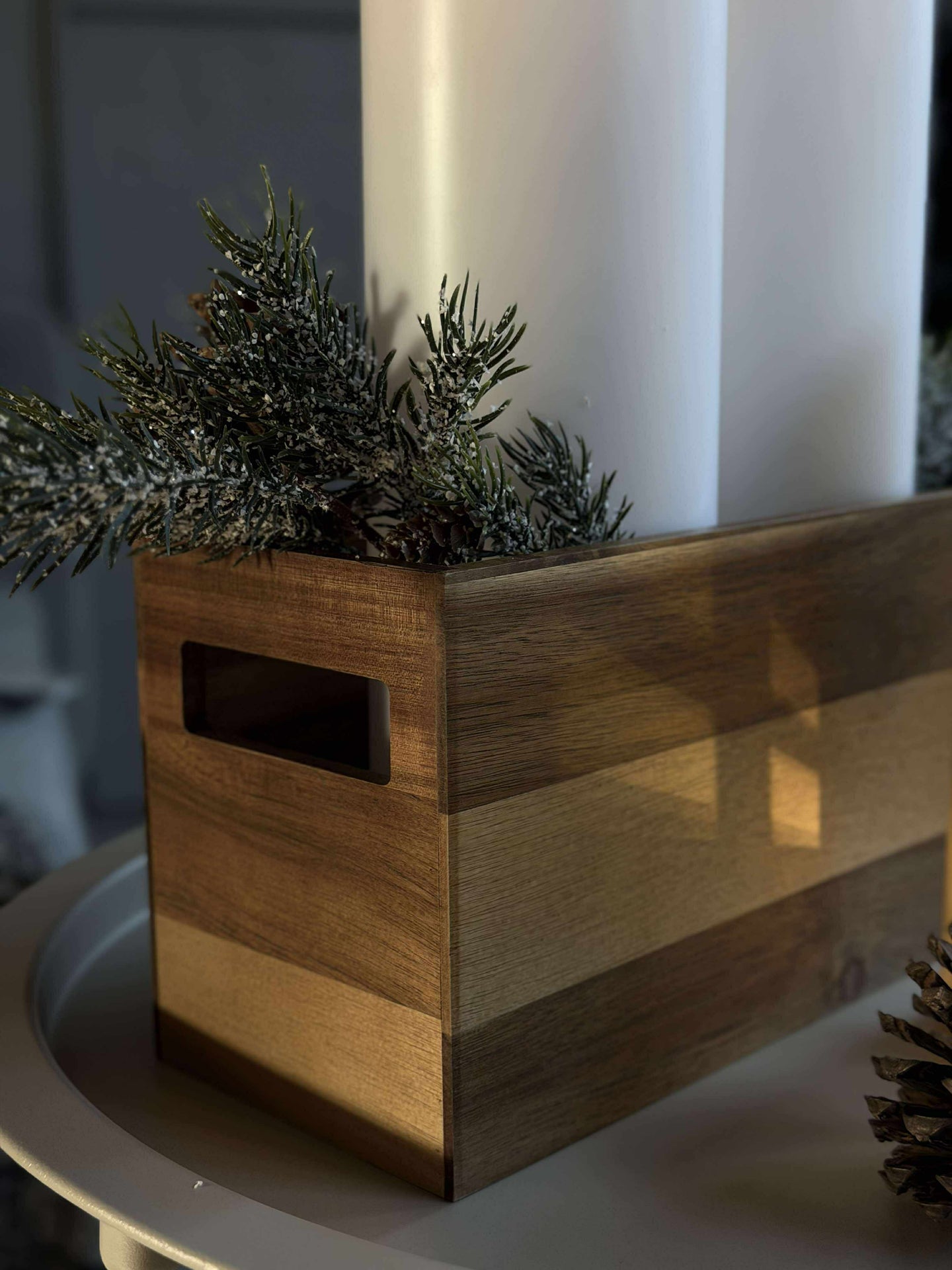 Kiste aus Akazienholz - 30 cm