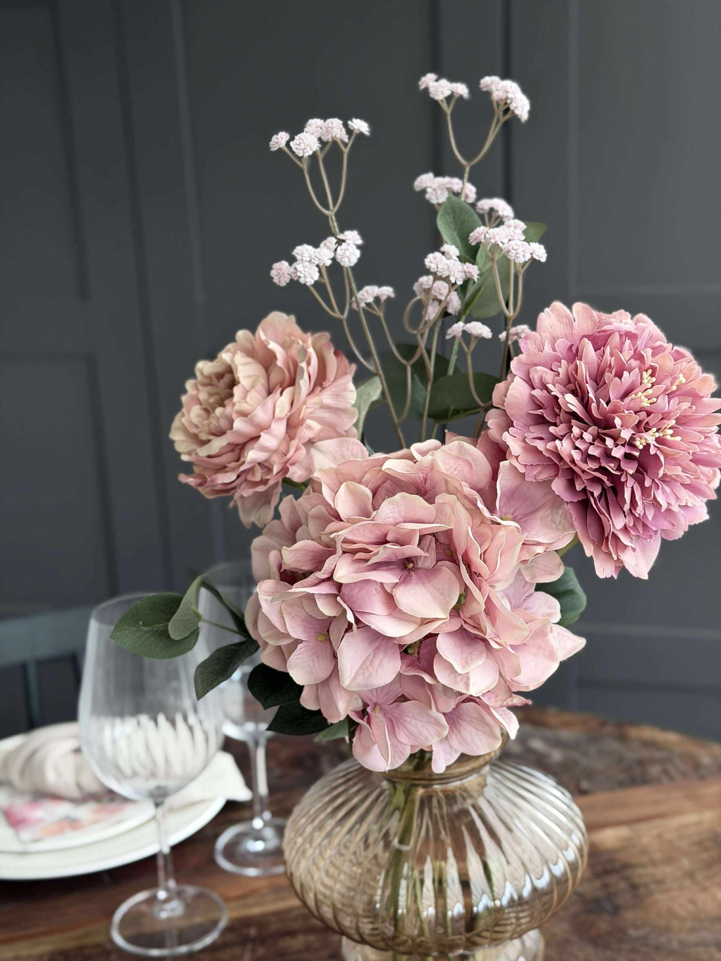 Strauß - Hortensie Pink