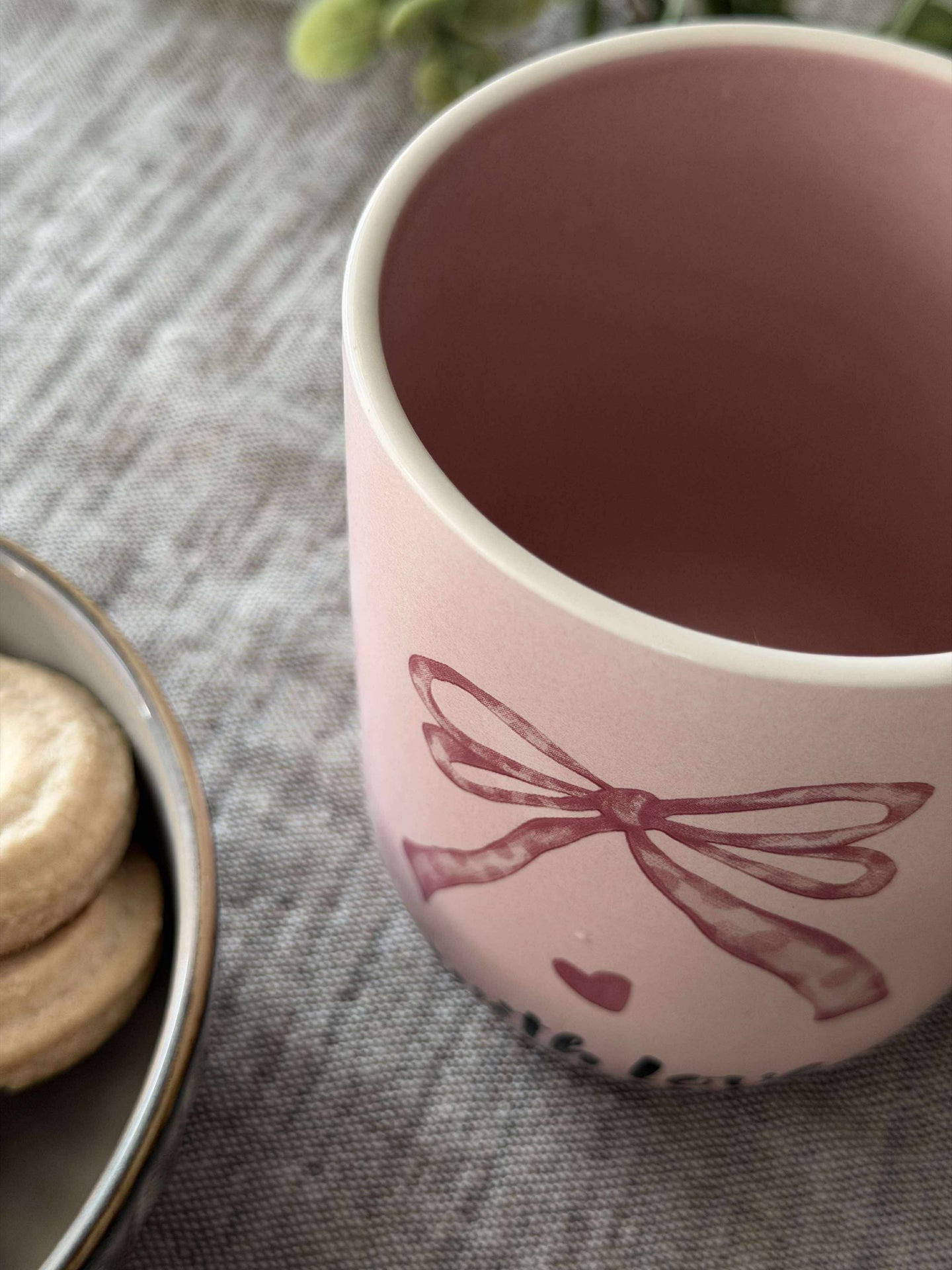 Becher Schleife - Soft Rose
