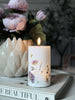 LED-Blockkerze Flower TWINKLE - 12,5 cm