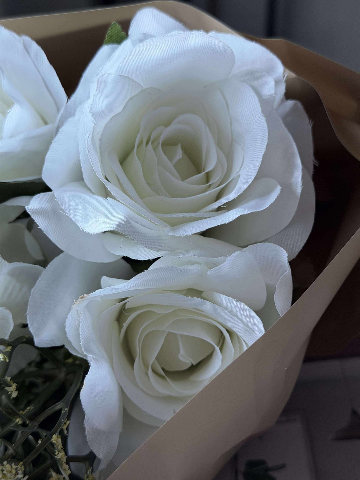 Strauß mit Hortensie - Weiß