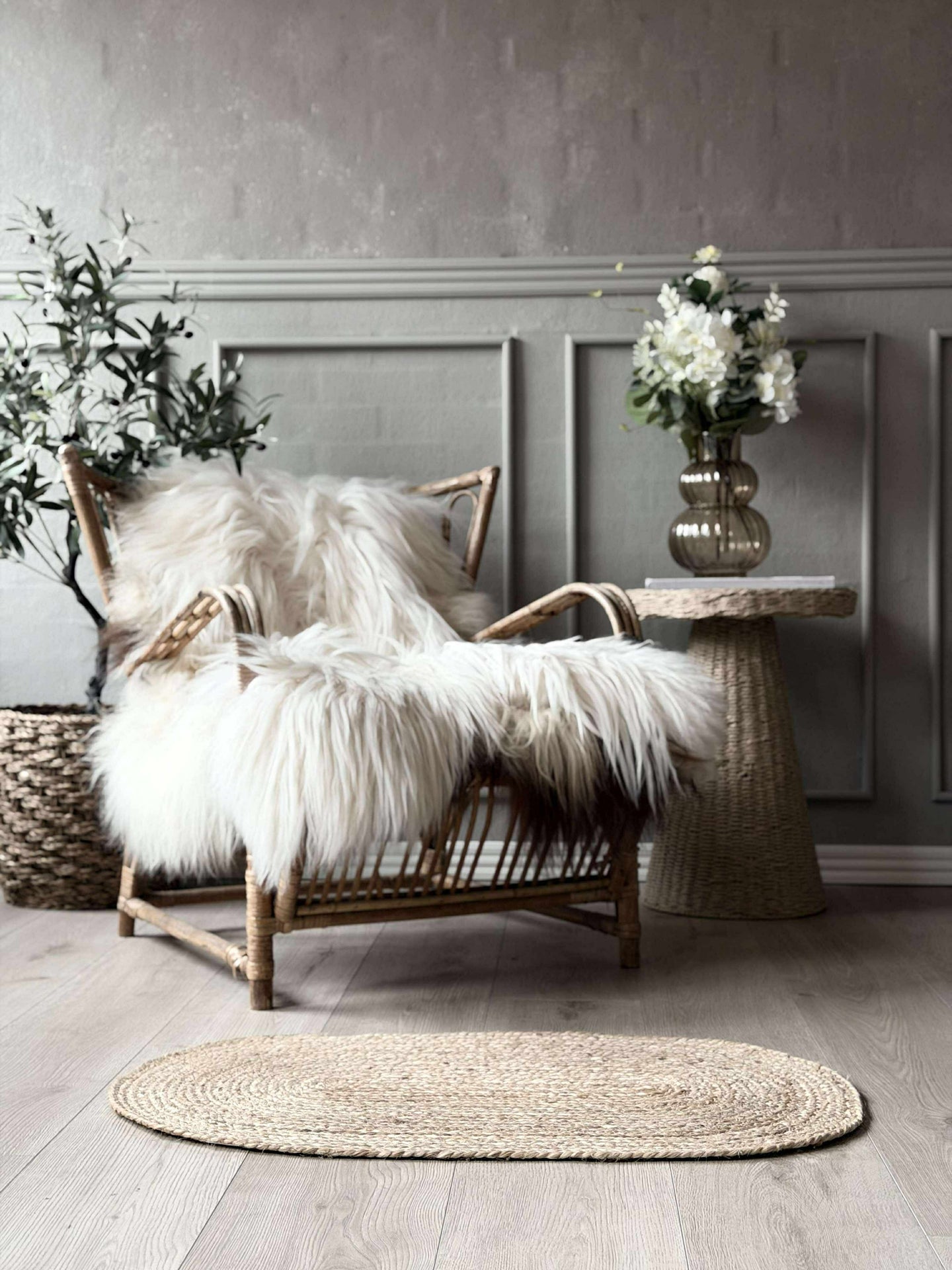Türmatte Jute Oval