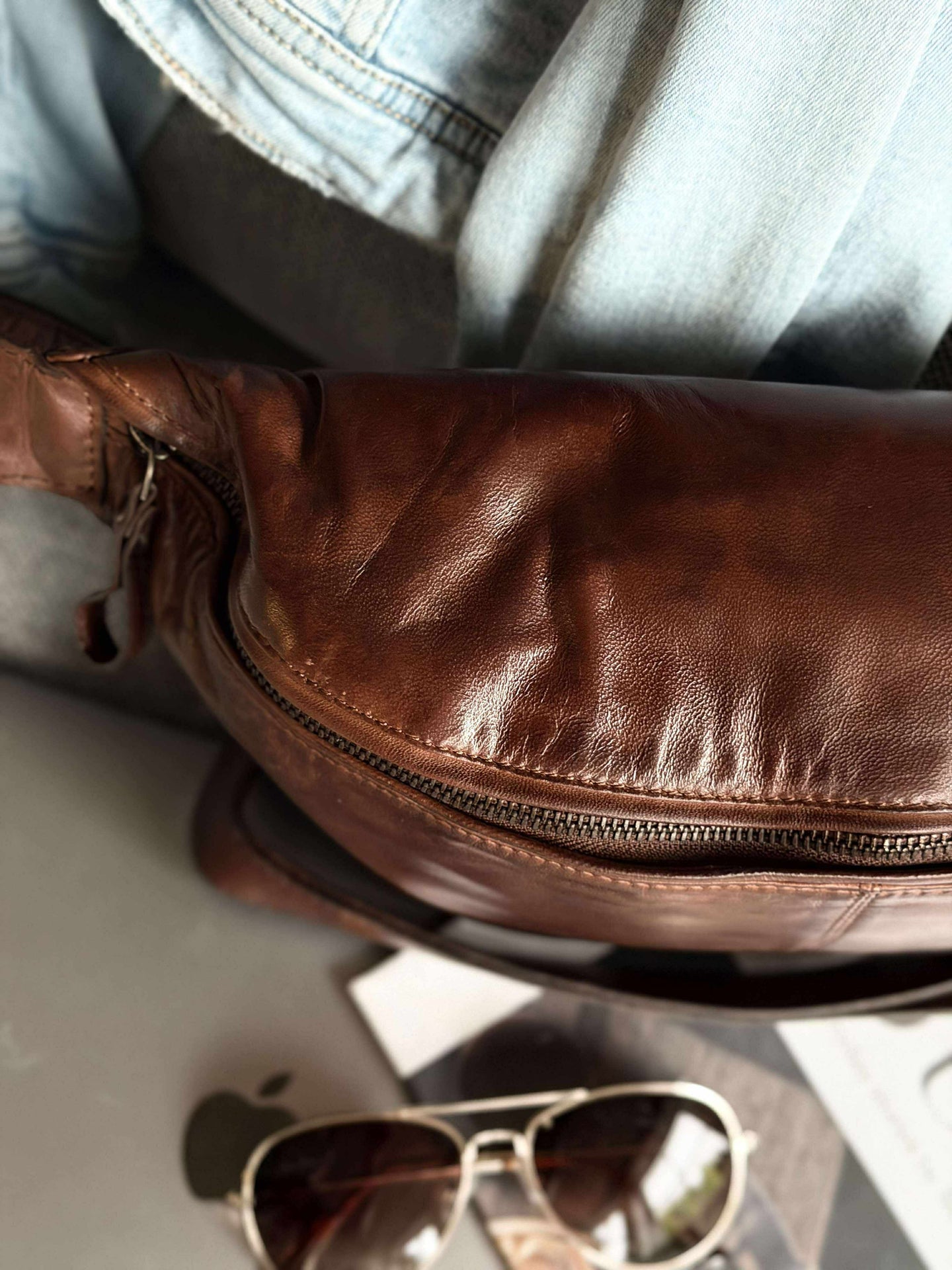 Bauchtasche Olivia Dark Cognac