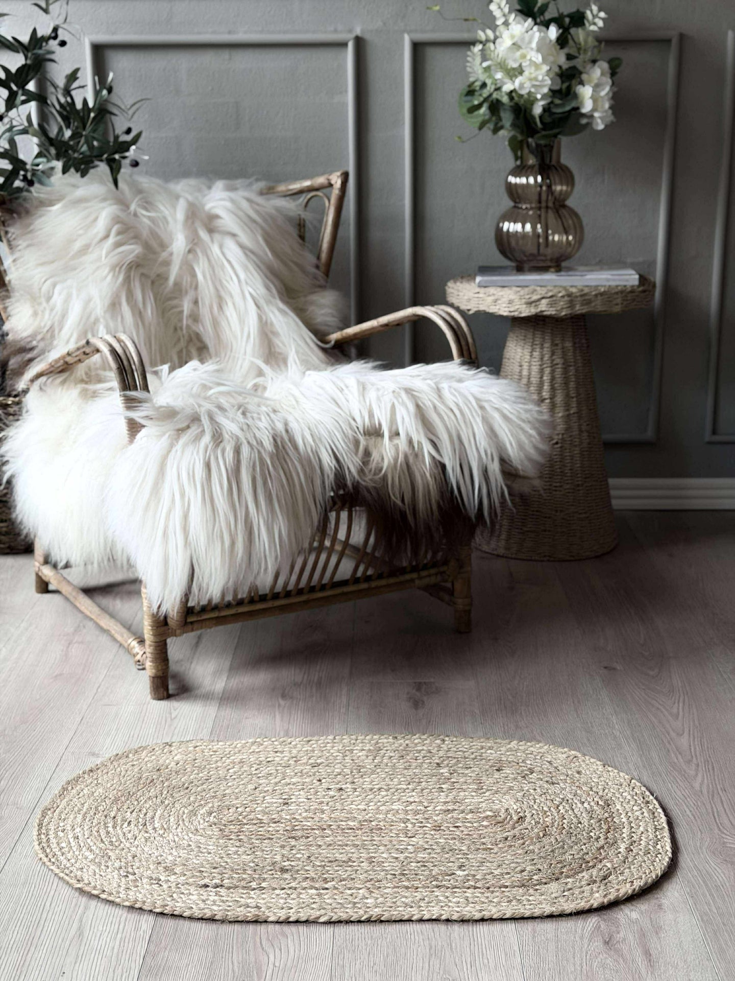 Türmatte Jute Oval