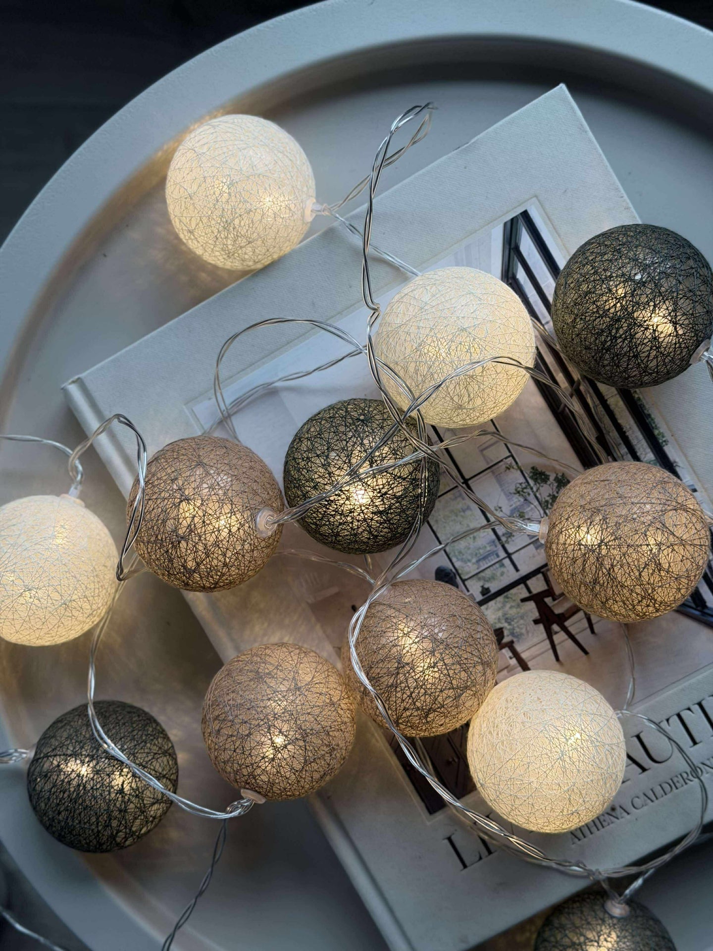 Lichterkette Raffia