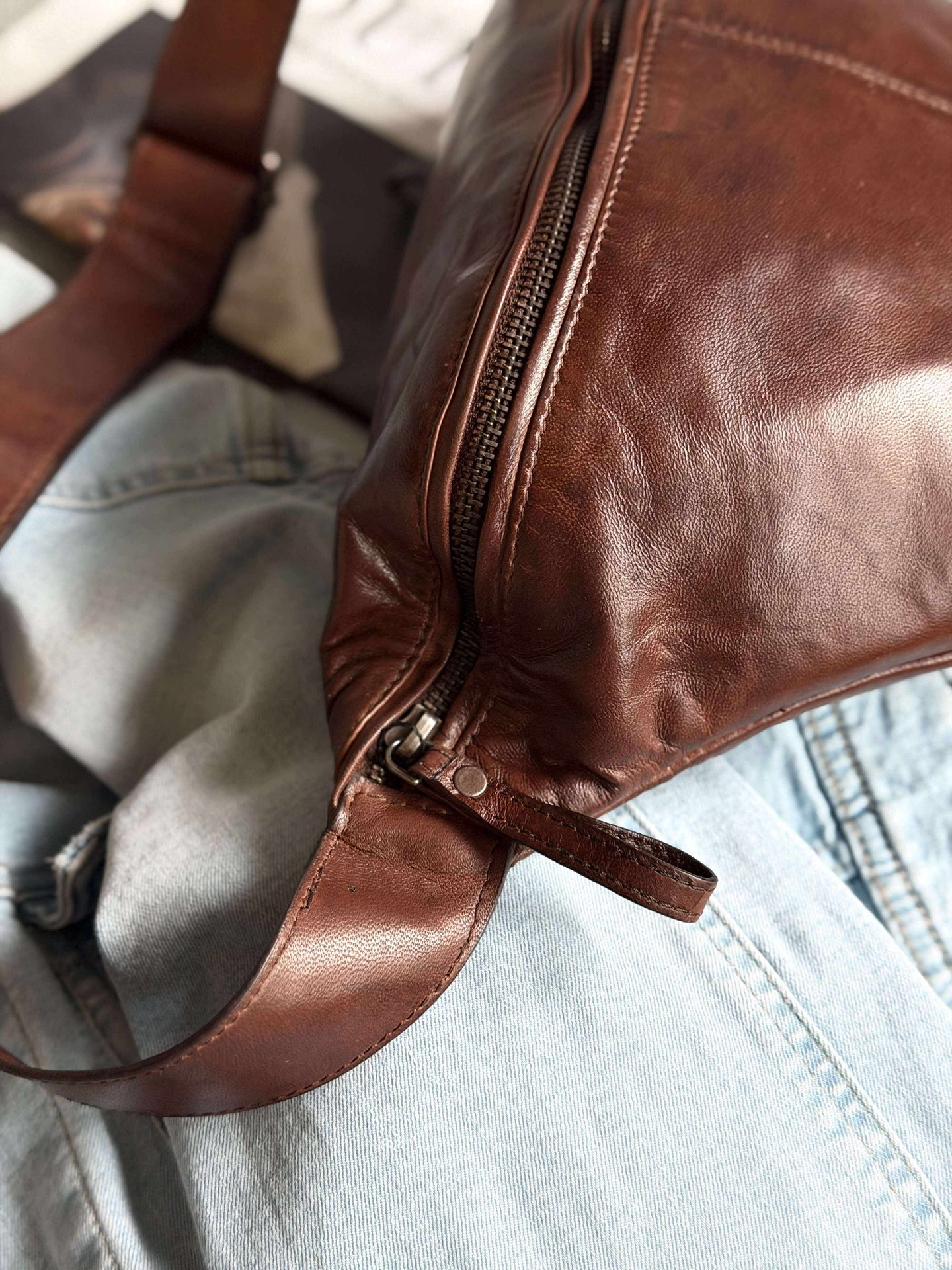 Bauchtasche Olivia Dark Cognac