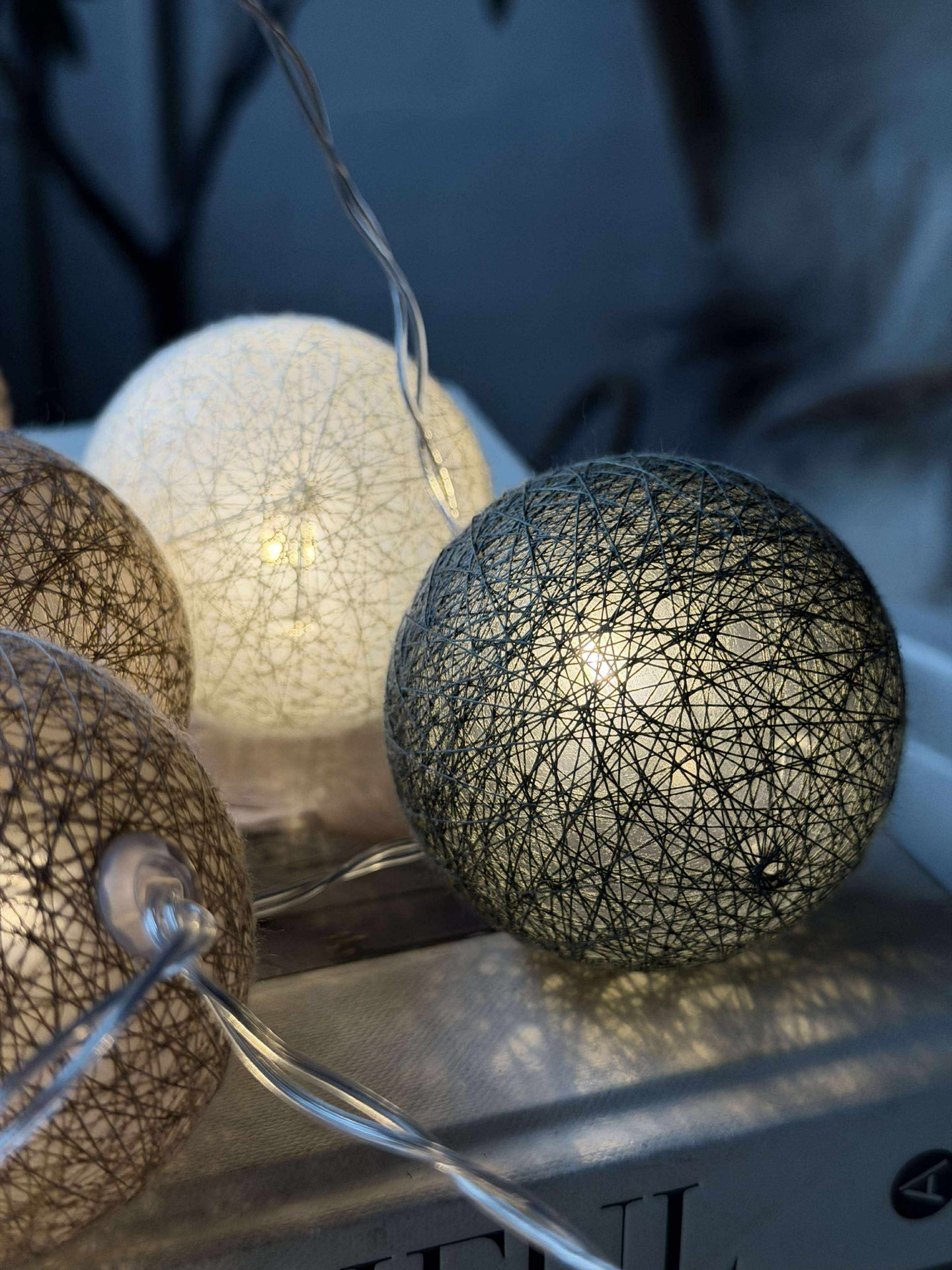 Lichterkette Raffia