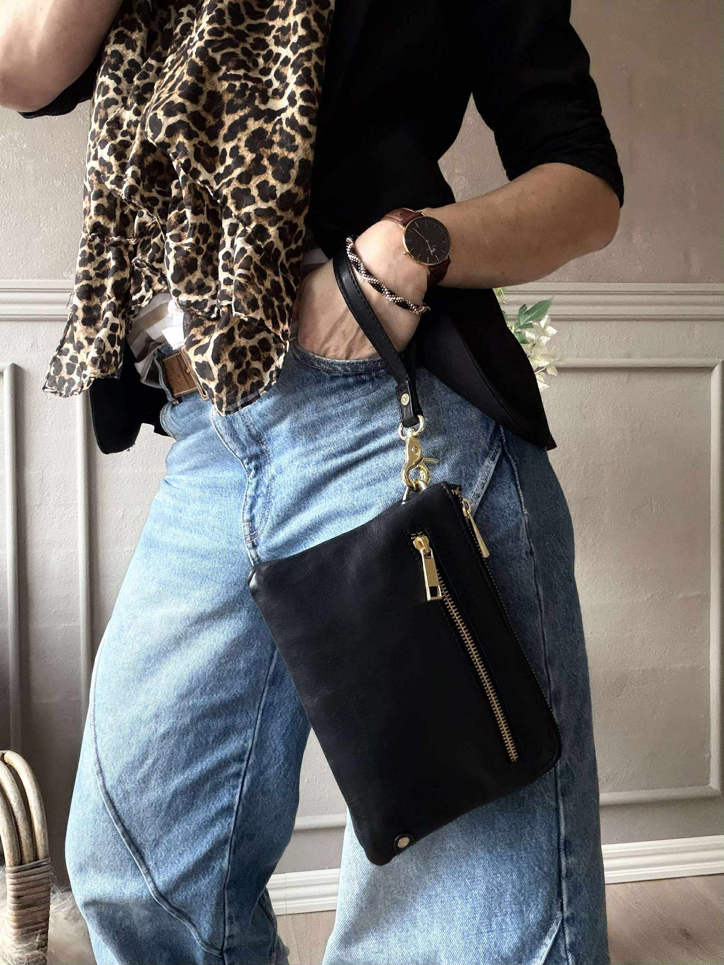 Clutch Selma - Schwarz / Gold