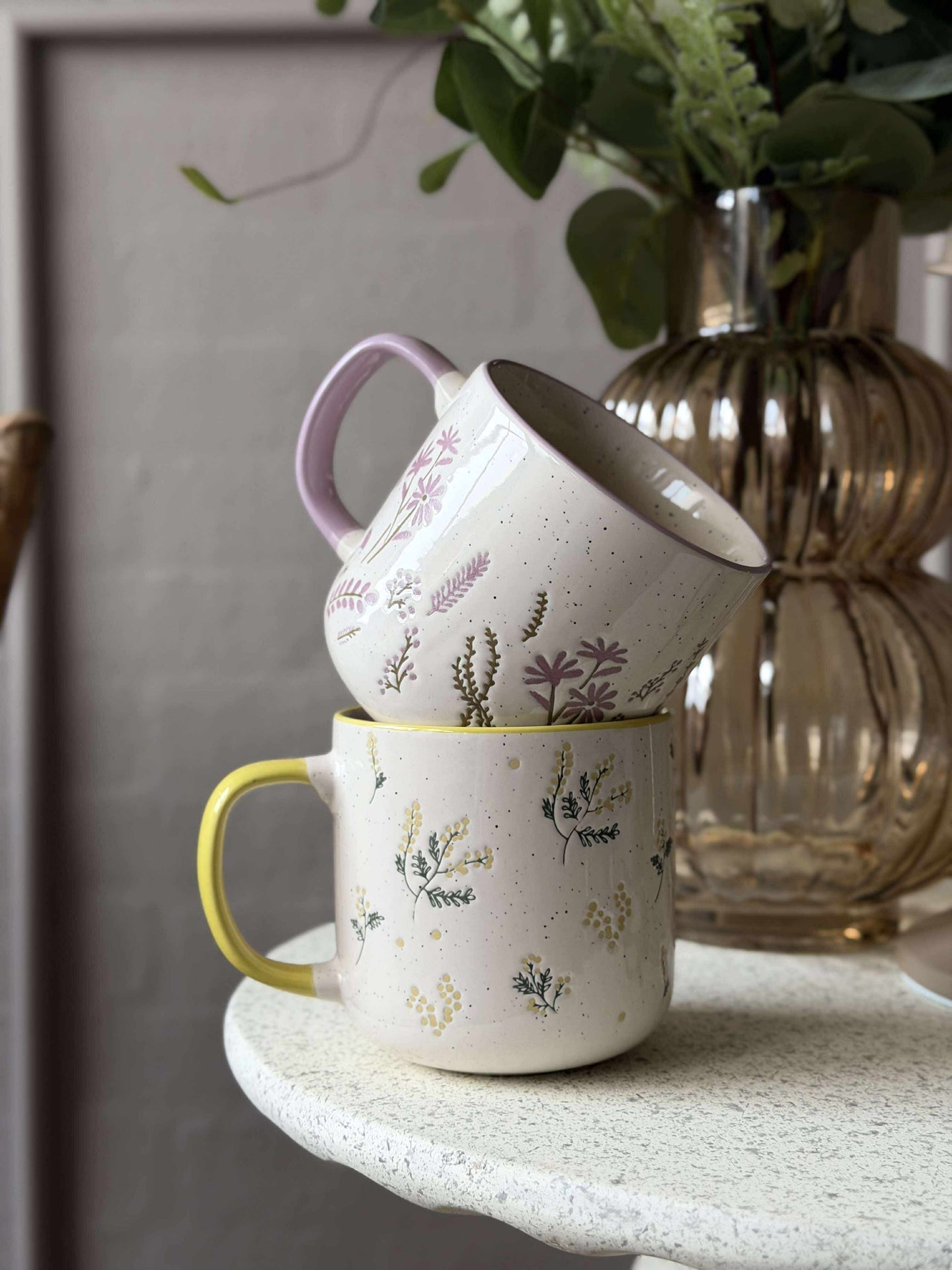 Becher mit Blumen - MIX