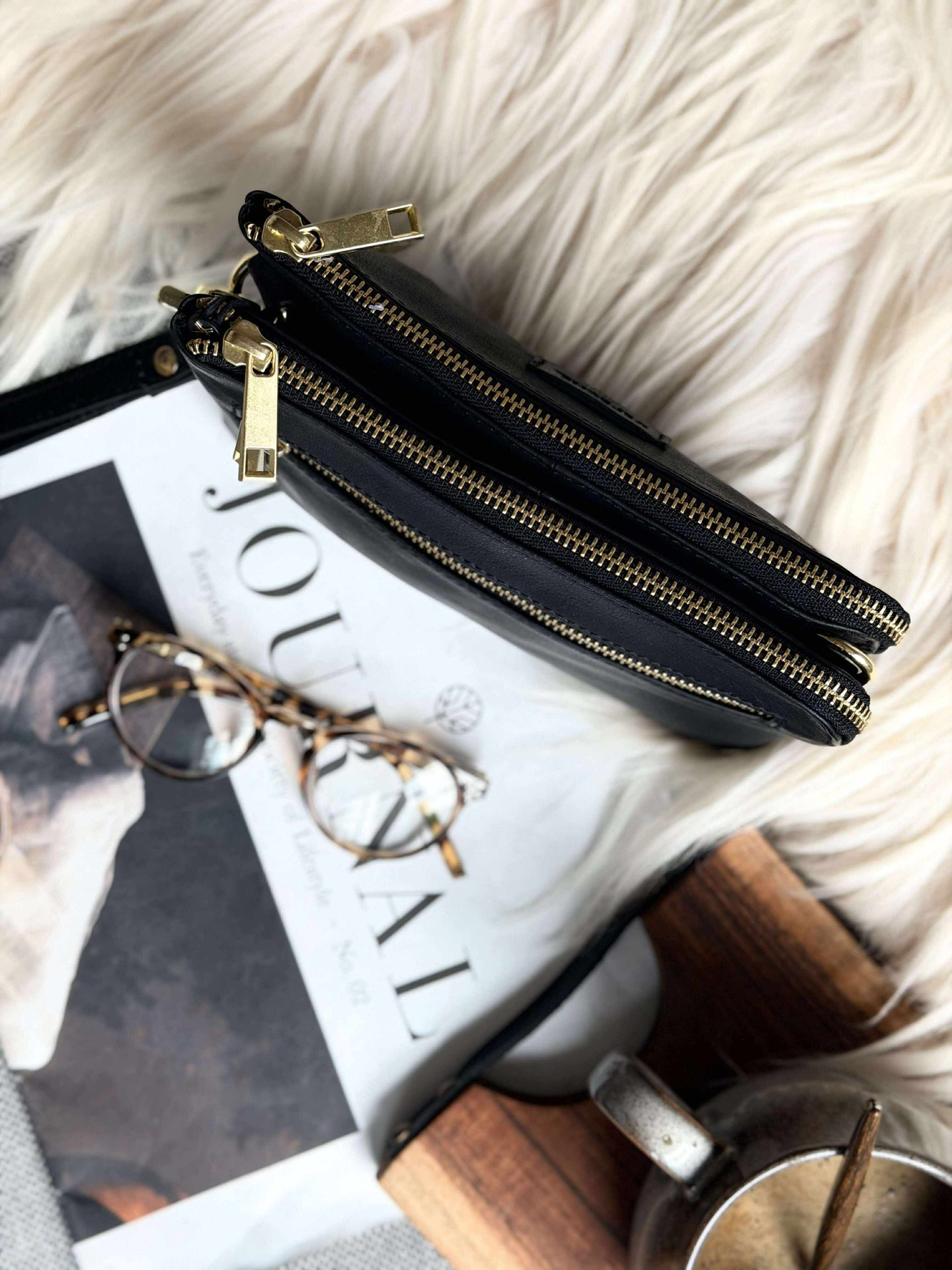Clutch Selma - Schwarz / Gold