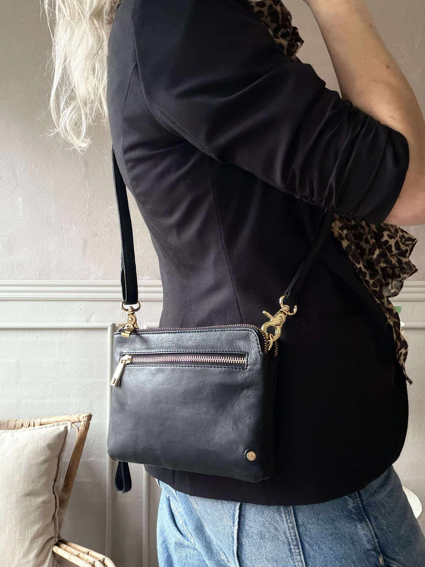 Clutch Selma - Schwarz / Gold