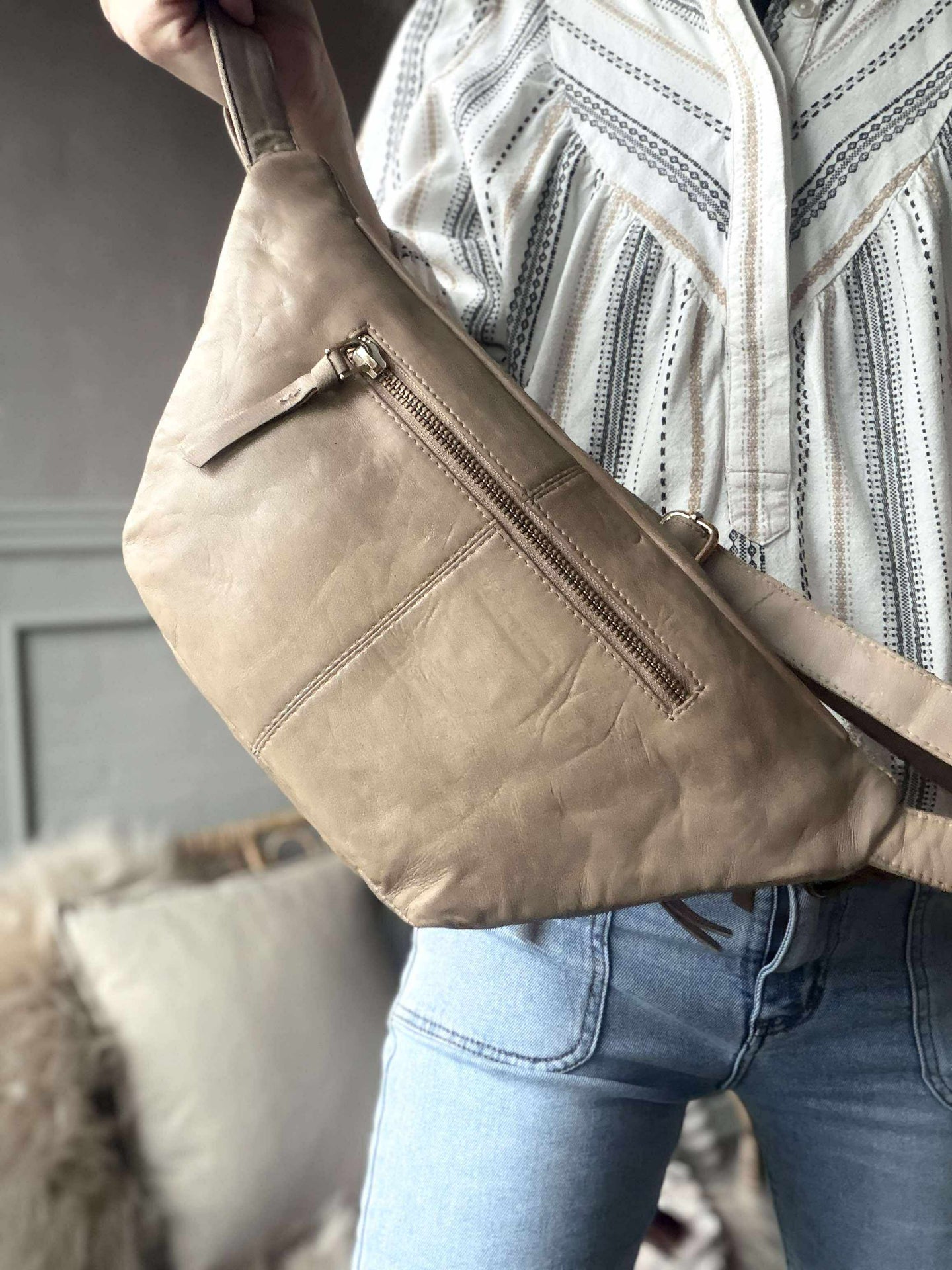 Bumbag – VINTAGE beige