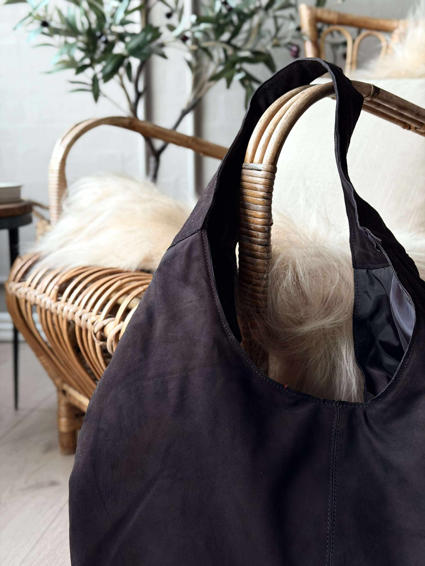 Shopper Wildleder - Coffee brown