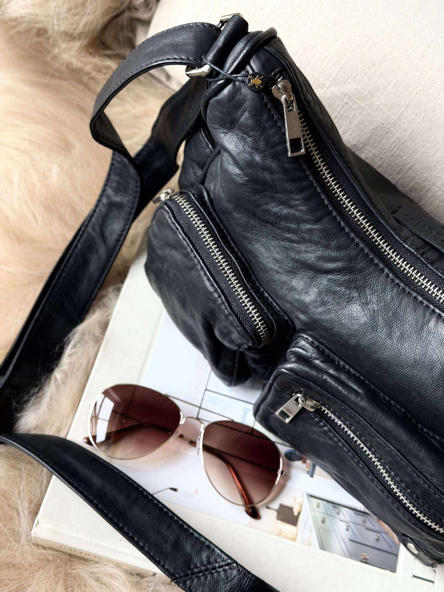 Schultertasche Sienna - Black Nero